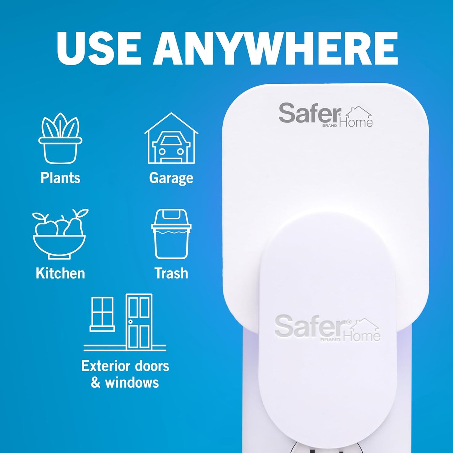 Safer Indoor Plug-In Fruit Fly & Gnat Trap - Chemical-Free 24/7 Protection