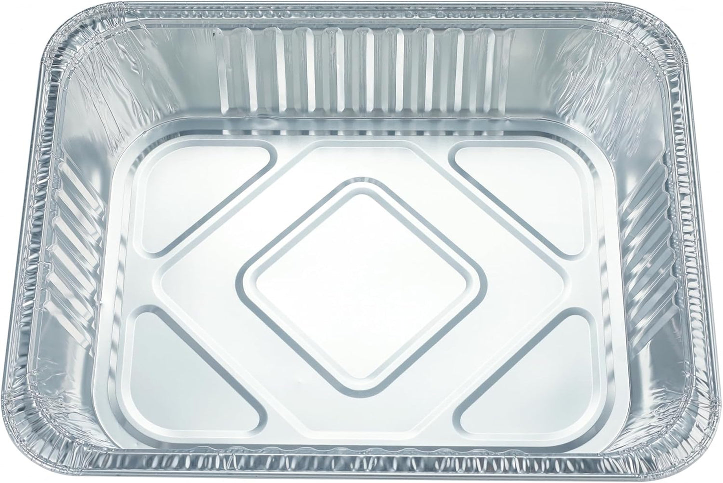 Waytiffer 9x13 Disposable Aluminum Pans - 10 Pack Half-Size Deep Steam Table Pans