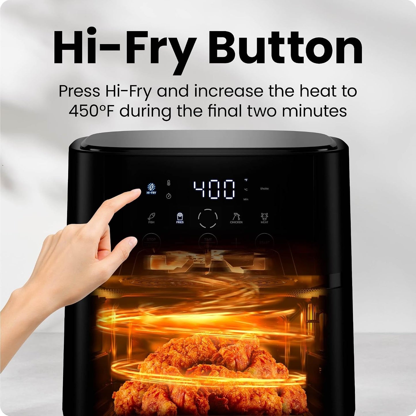 Chefman Compact Air Fryer - 6 Quart Hi-Fry & Touch Controls for Quick Meals