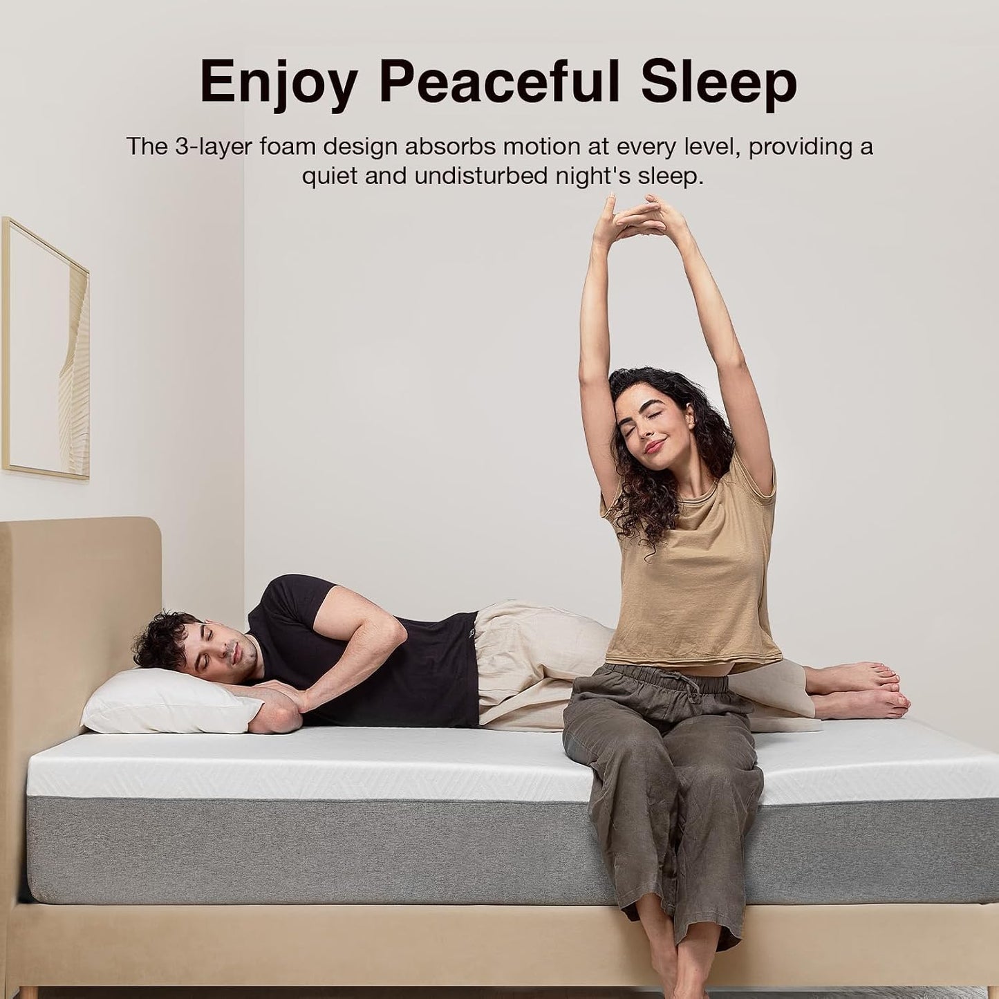 12 Inch Gel Memory Foam Queen Mattress for Cool Sleep & Spinal Support by Novilla