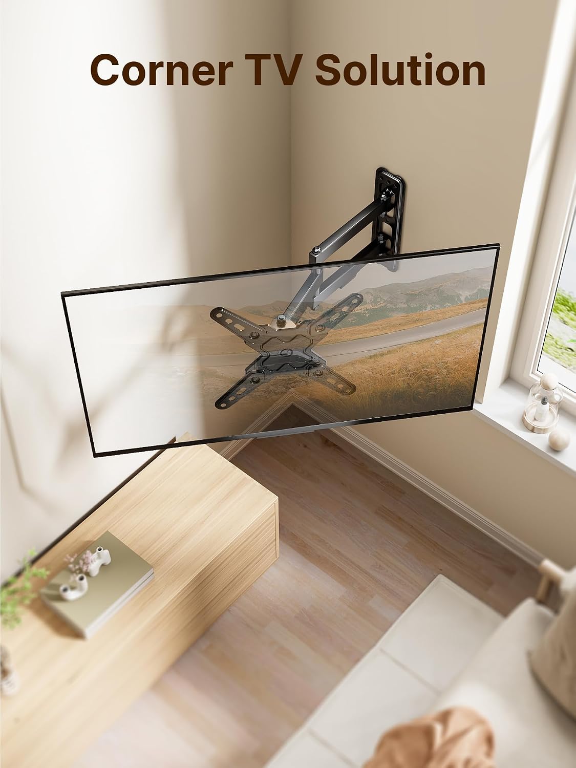 Full Motion TV Wall Mount for 13-43 Inch TVs - monTEK Articulating Swivel Tilt Bracket