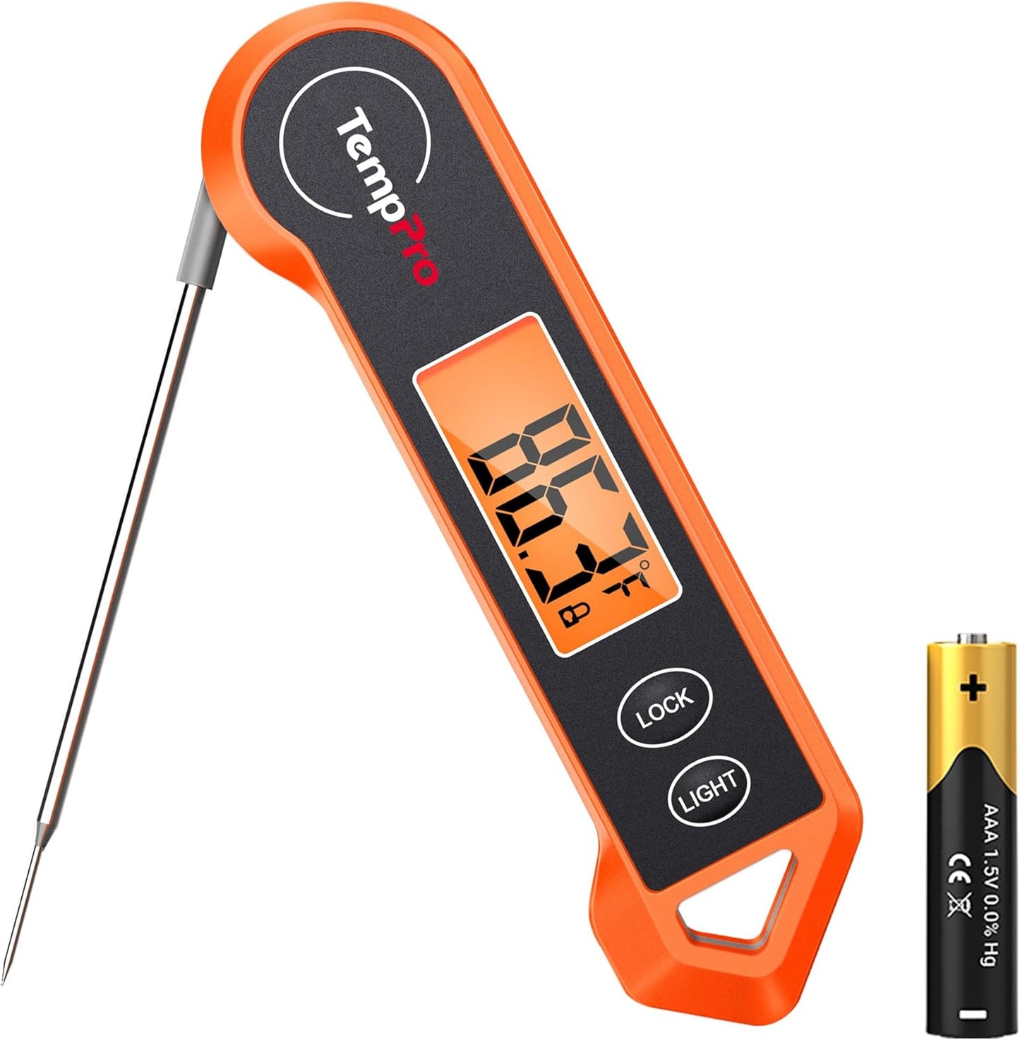 TempPro TP19H Digital Meat Thermometer - Instant Read & Waterproof for BBQ