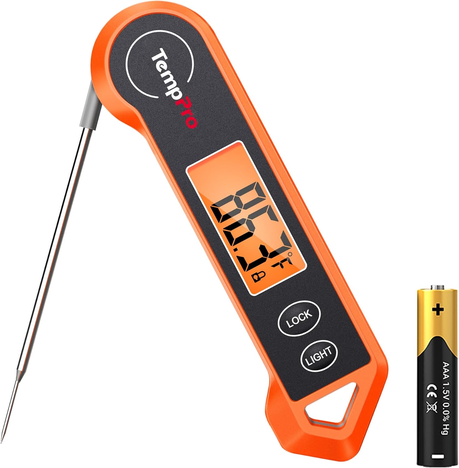 TempPro TP19H Digital Meat Thermometer - Instant Read & Waterproof for BBQ