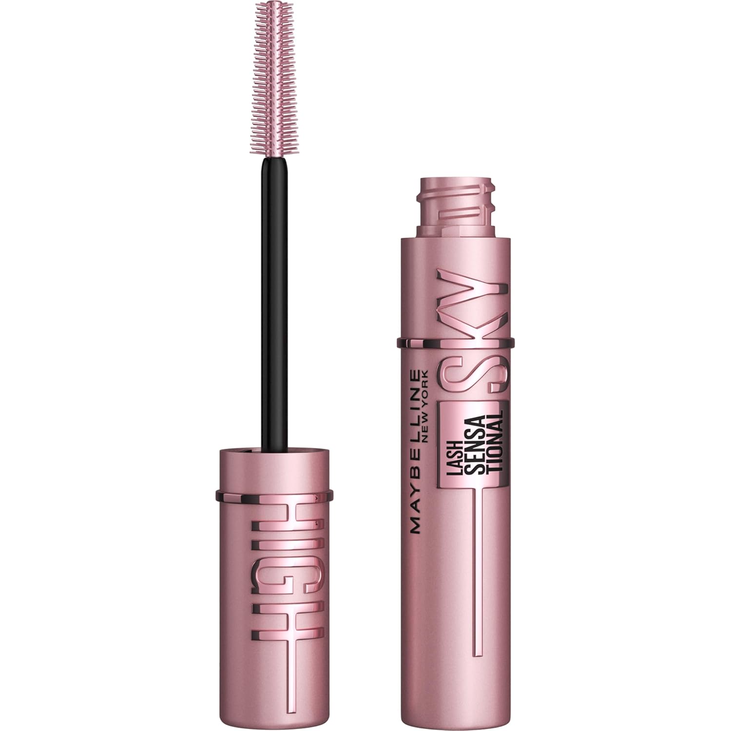 Maybelline Lash Sensational Sky High Washable Mascara - Buildable Volumizing Blackest Black