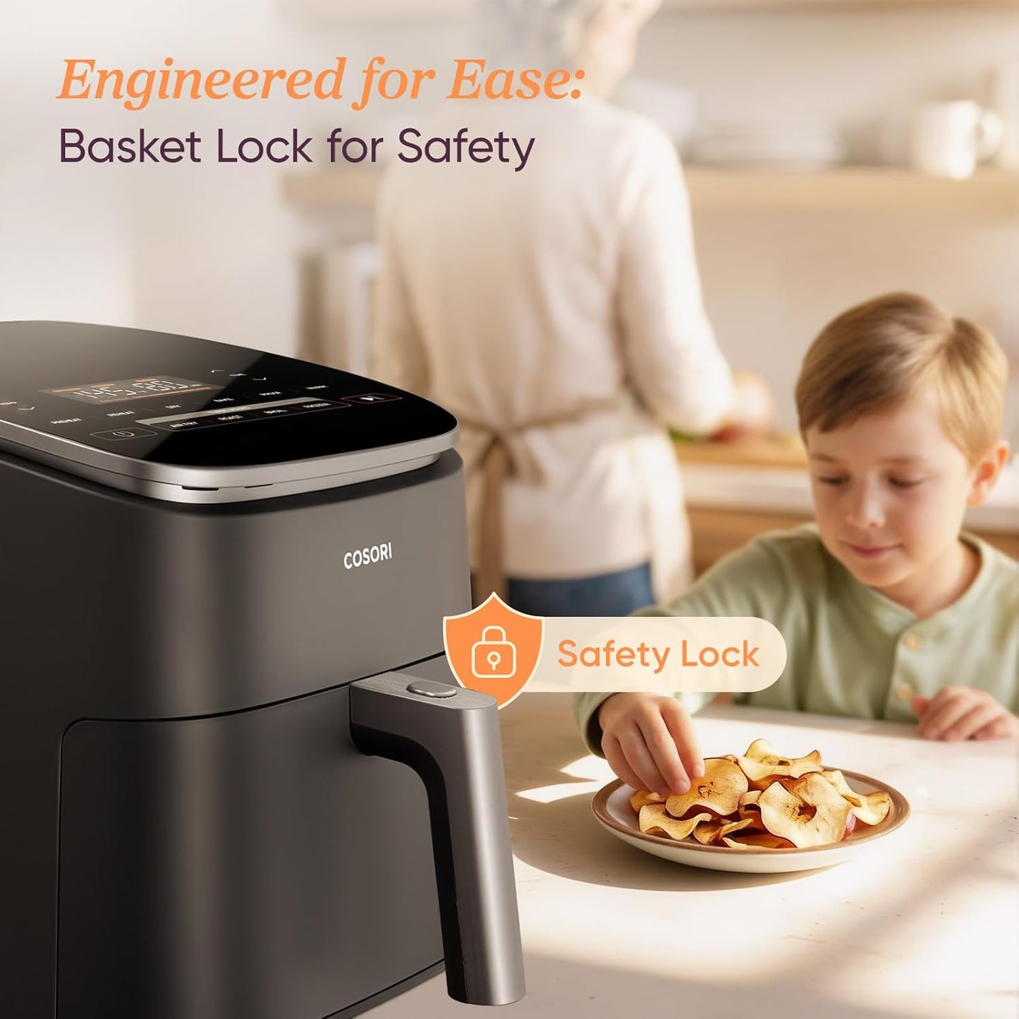 Cosori 9-in-1 TurboBlaze Air Fryer - 6-qt, 450°F, 95% Less Oil for Crispy Meals
