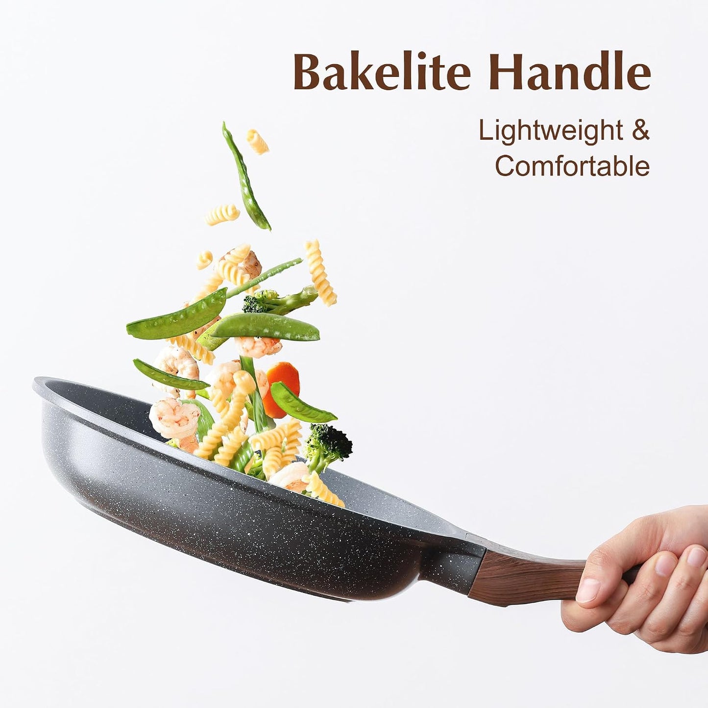 SENSARTE Healthy Nonstick Omelette Pan - Swiss Granite Coating, PFOA-Free (9.5")