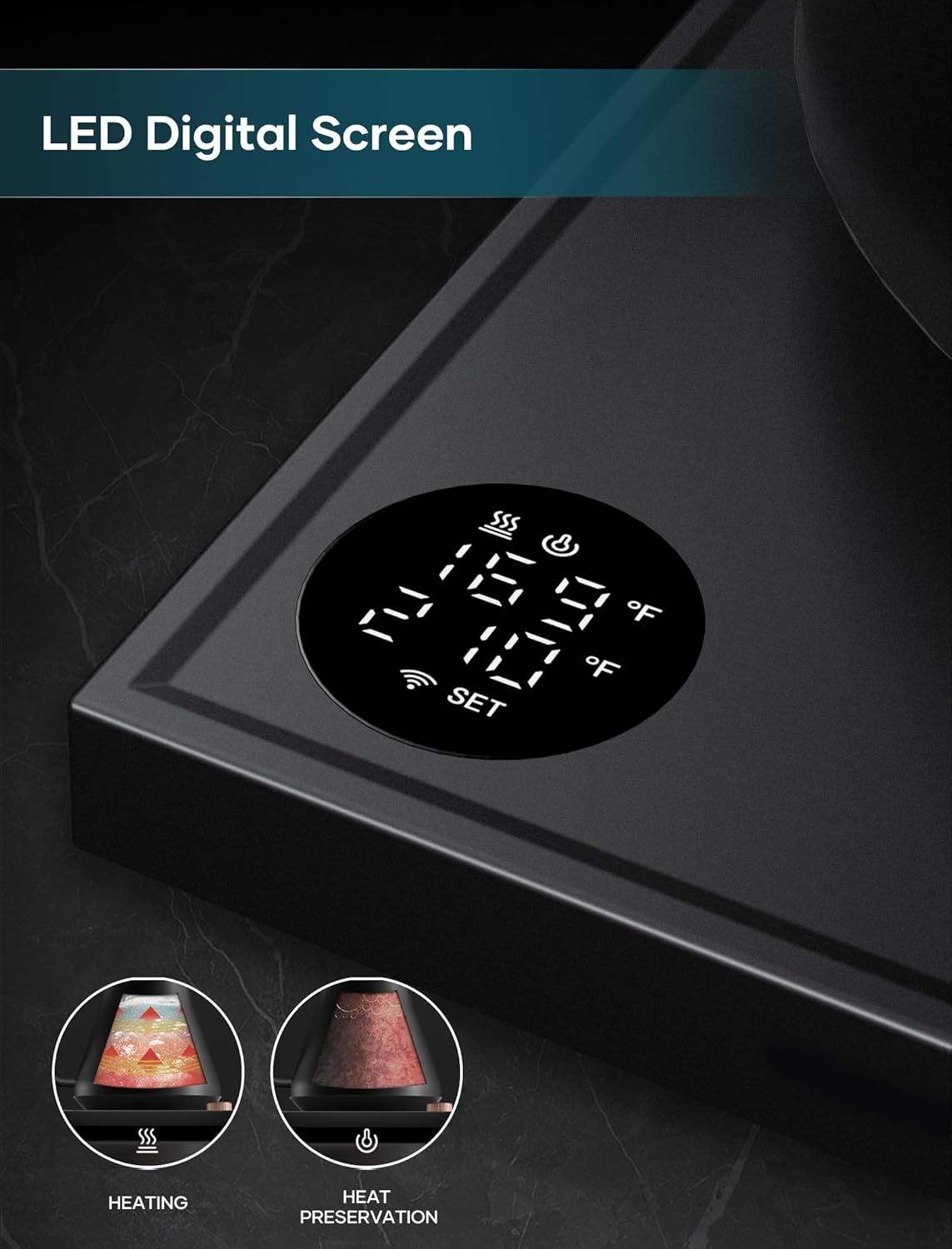Gooseneck Electric Kettle for Pour Over Coffee - Precise ±1°F Temp Control by INTASTING