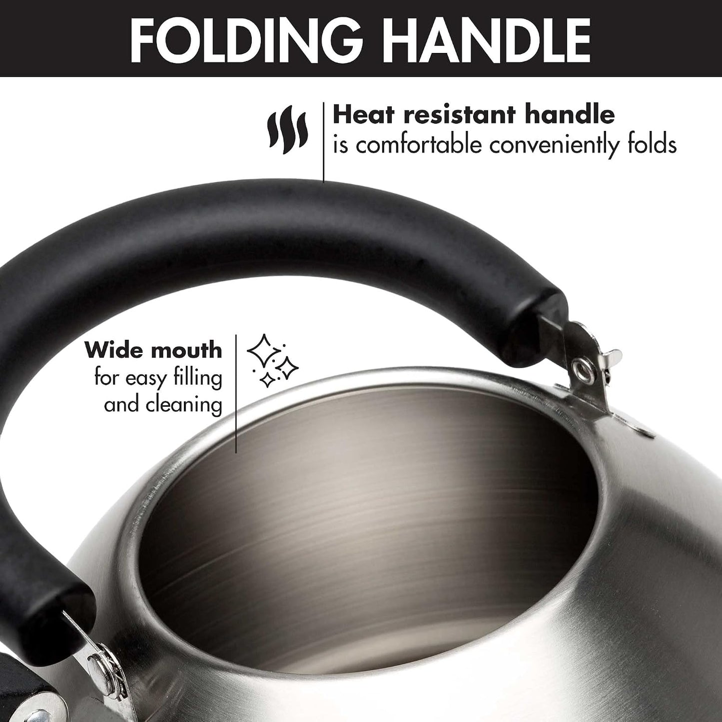 Primula Stewart Whistling Stainless Steel Stove Top Tea Kettle (1.5-Quart)