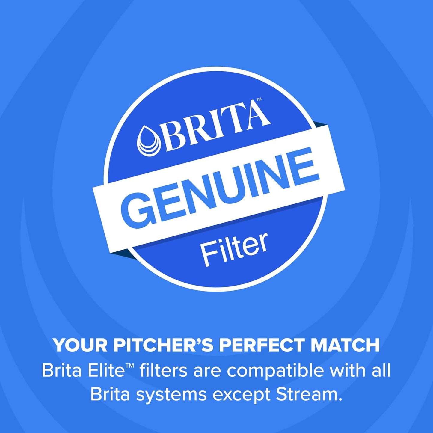 Brita Standard Water Filter Replacement Cartridges (3-Pack) - Reduces Chlorine & Heavy Metals