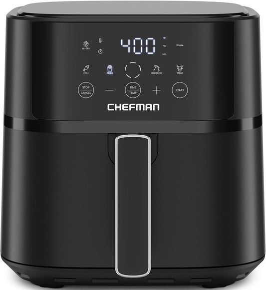 Chefman Compact Air Fryer - 6 Quart Hi-Fry & Touch Controls for Quick Meals