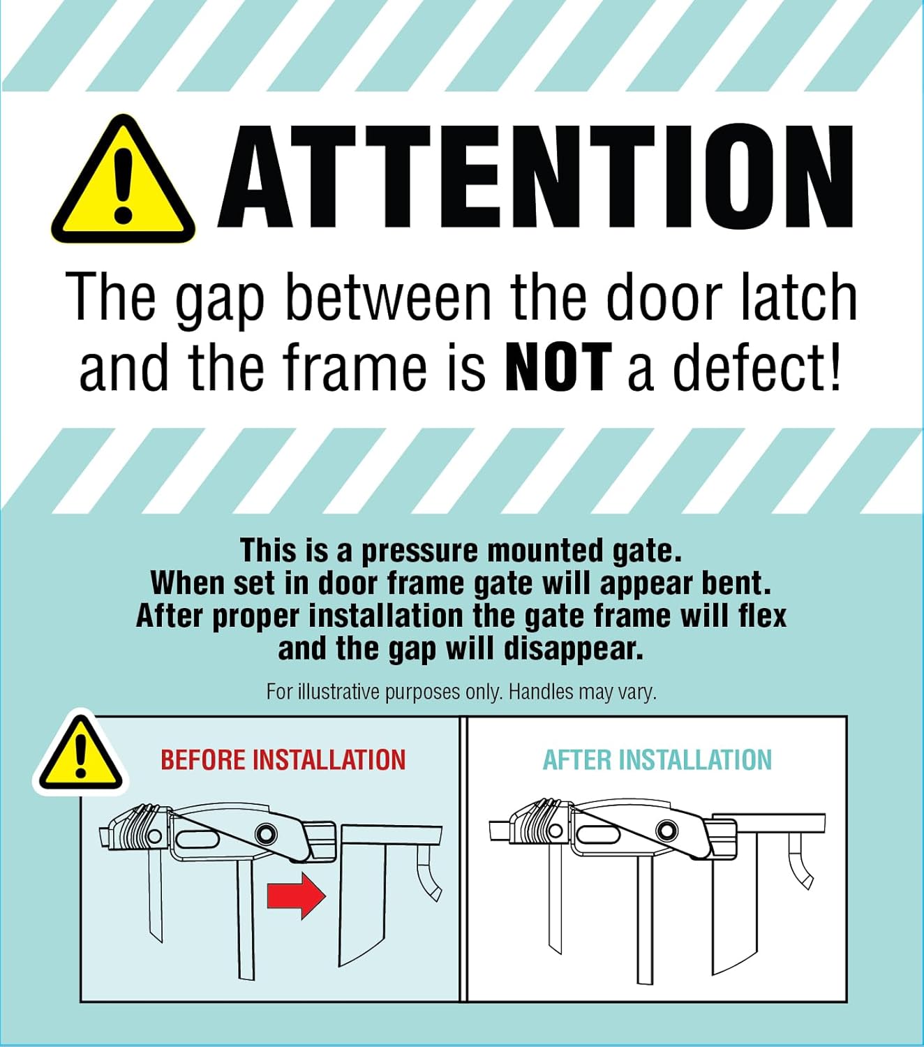 Regalo Safety Baby Gate - 29-38.5" Pressure Mount for Doorways & Stairs, Trusted by Parents for 30 Years