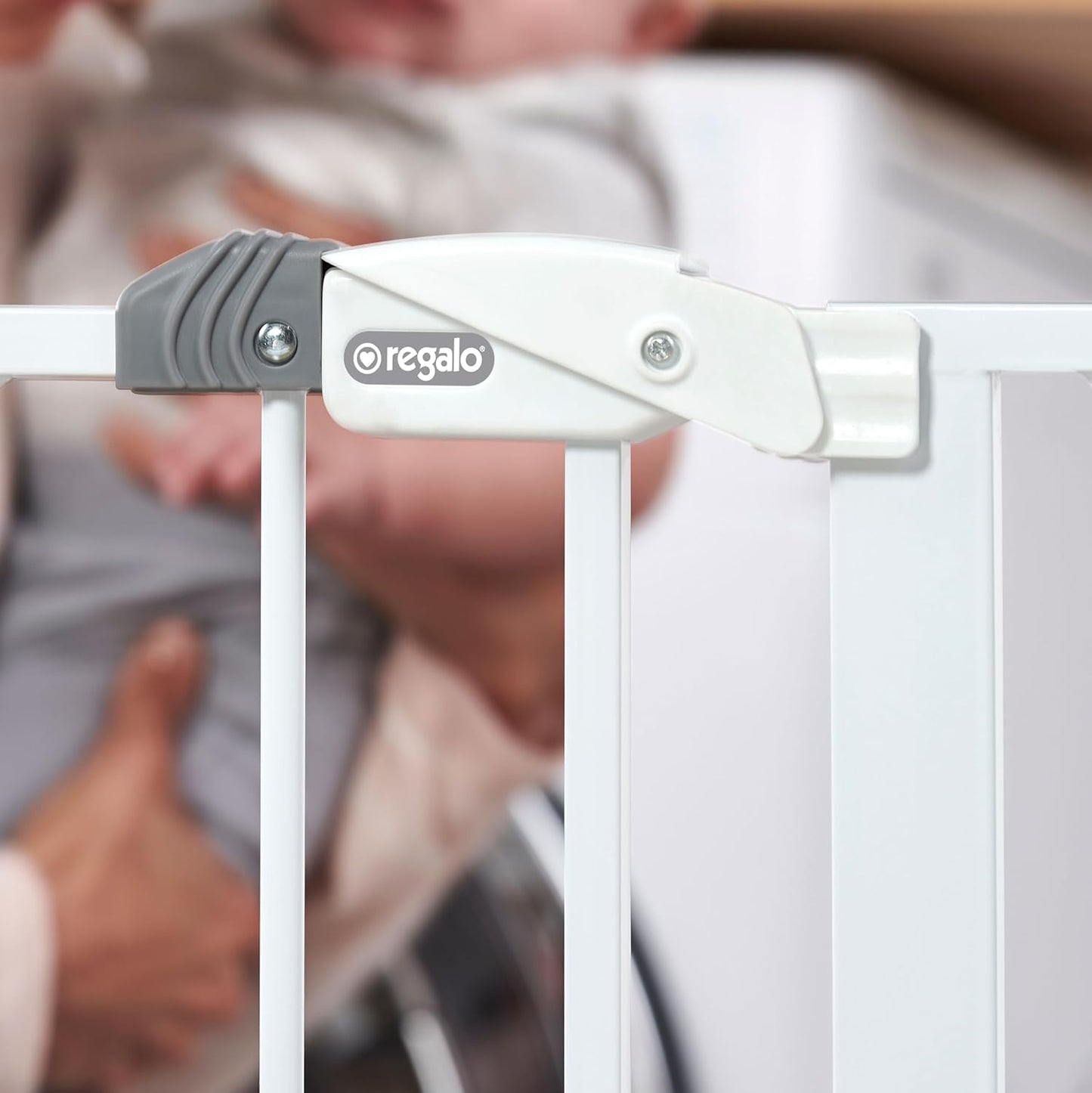 Regalo Safety Baby Gate - 29-38.5" Pressure Mount for Doorways & Stairs, Trusted by Parents for 30 Years