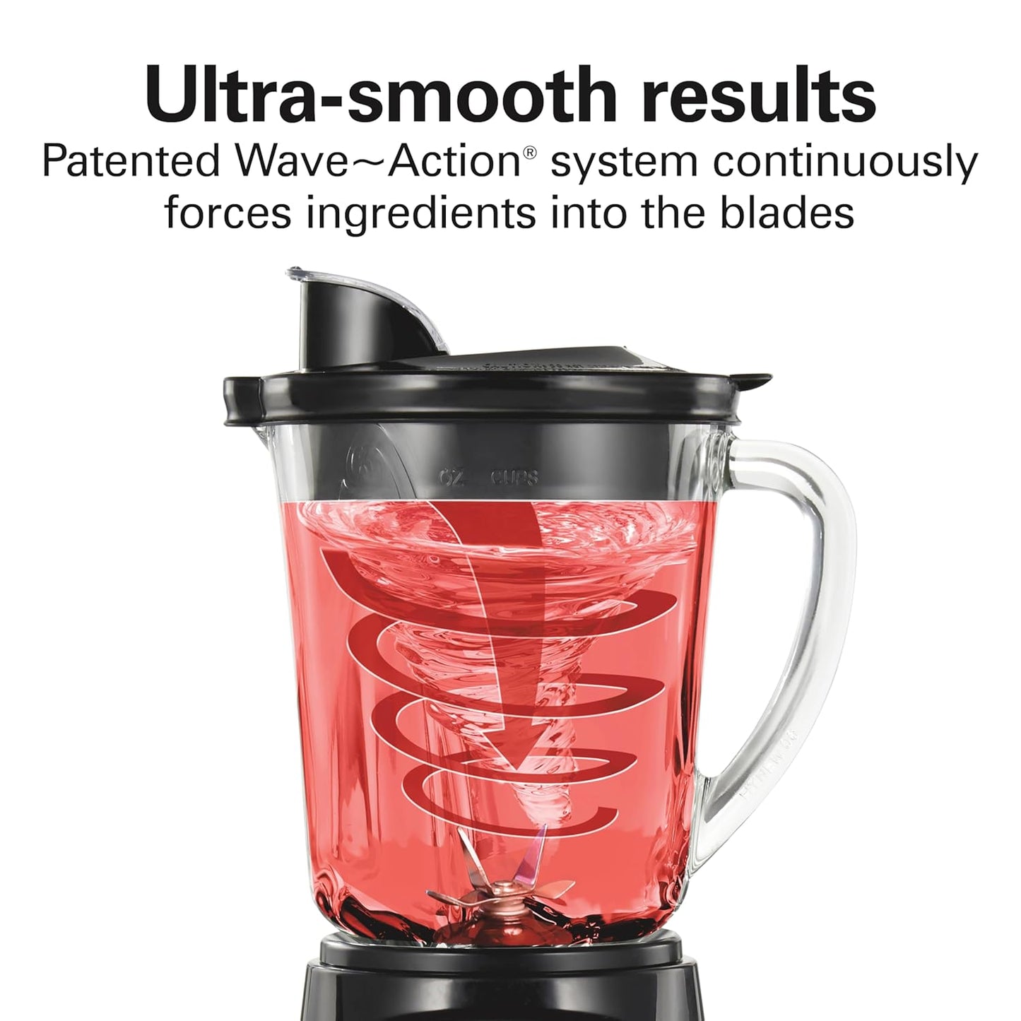Hamilton Beach Power Elite Wave Action Blender - 40 Oz Glass Jar with 12 Functions for Smoothies