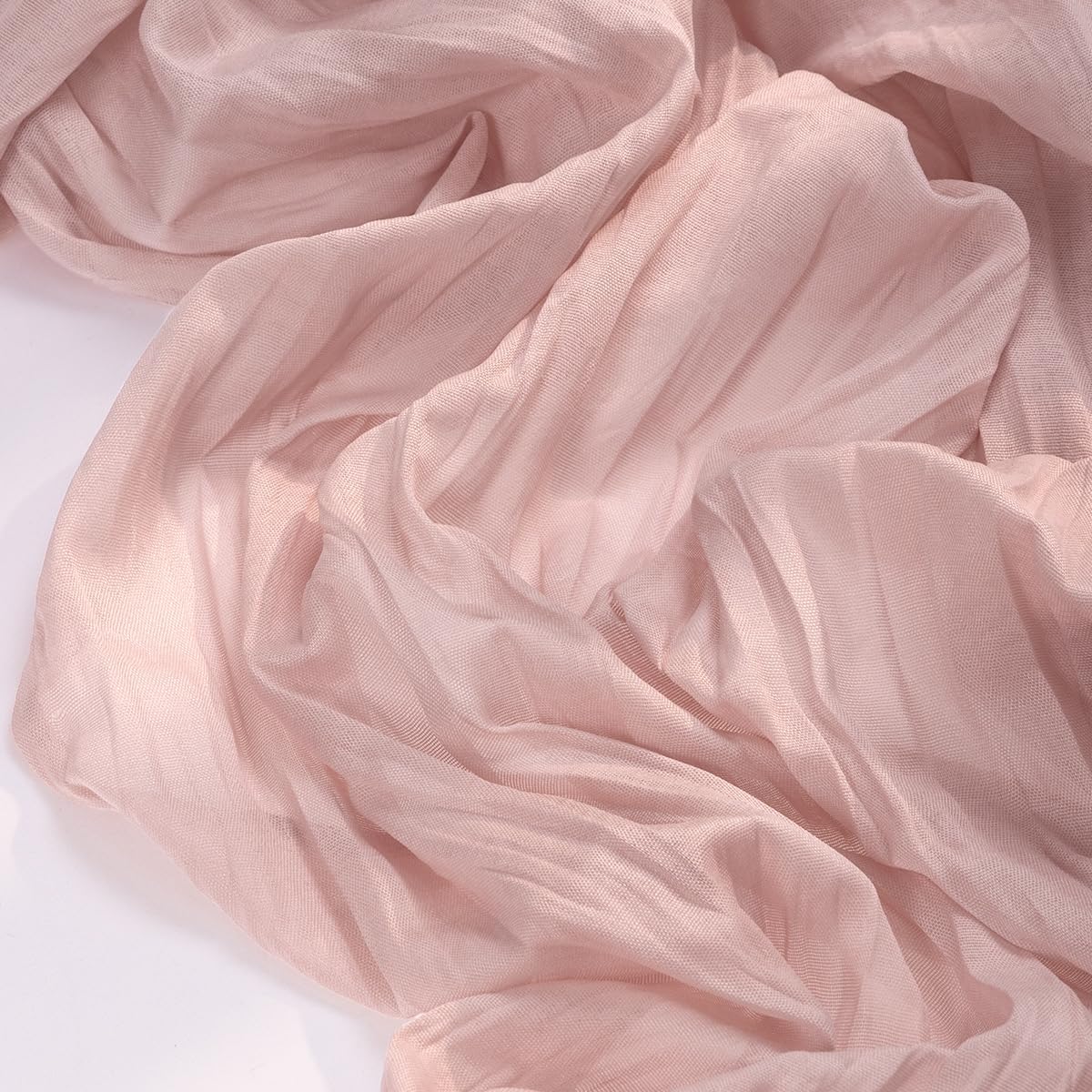 Socomi Dusty Pink Cheesecloth Table Runner - 10ft Rustic Gauze for Weddings & Home Decor