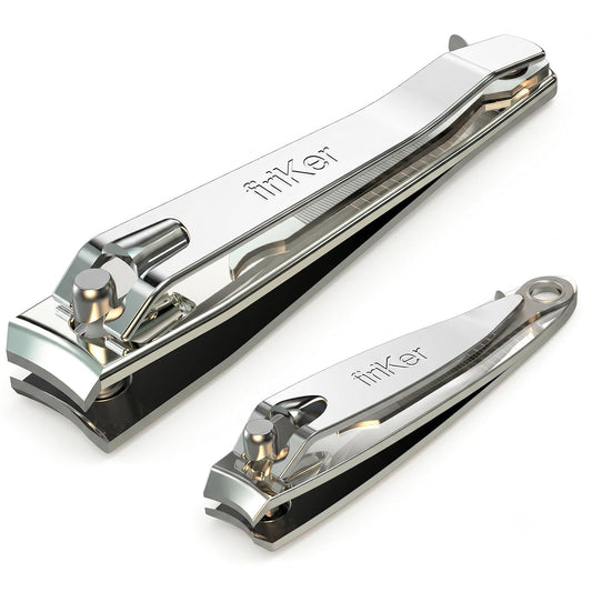 firiKer Premium Stainless Steel 2-Piece Nail Clipper Set with File
