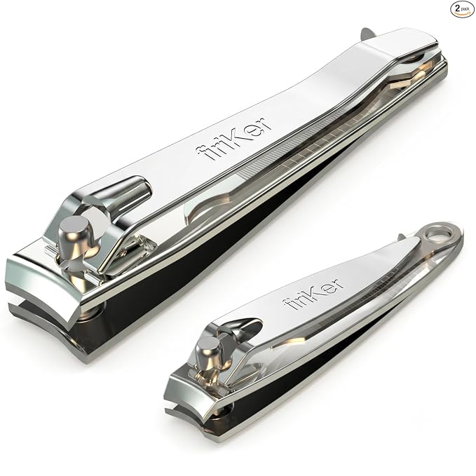firiKer Premium Stainless Steel 2-Piece Nail Clipper Set with File
