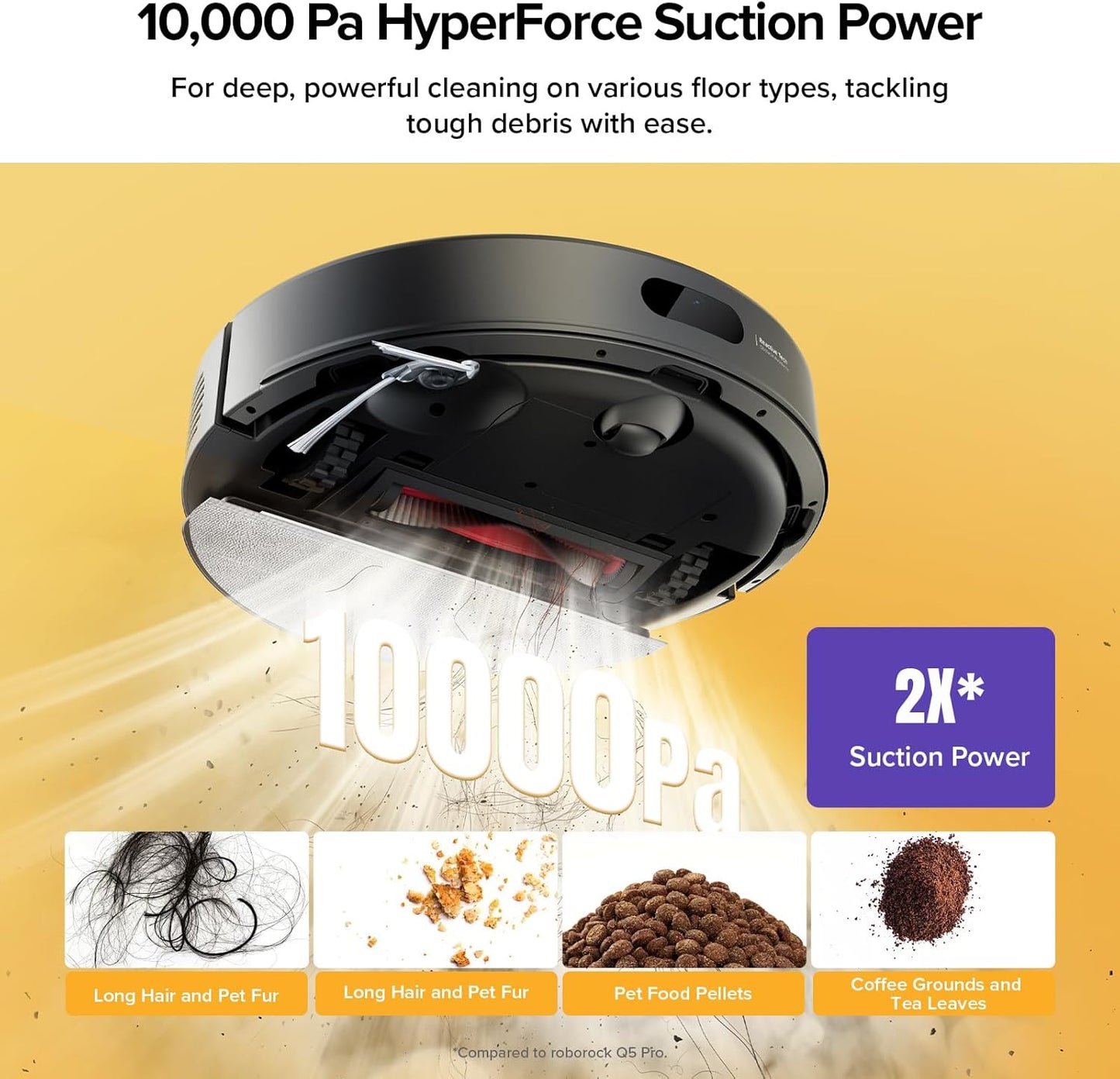 Roborock Q7 M5+ Robot Vacuum & Mop: Upgraded from Q5 Max+, 7-9 Weeks Self-Empty, 10000Pa Suction