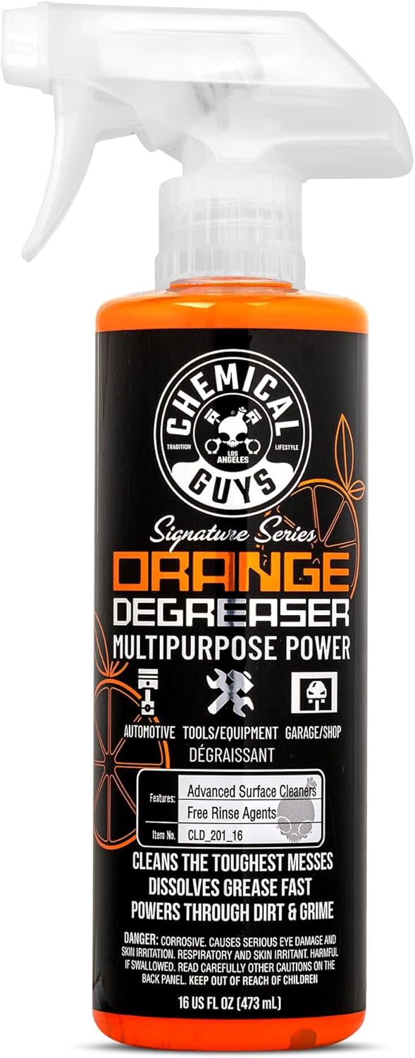 Chemical Guys Signature Series Orange Degreaser - Heavy Duty All Purpose Cleaner for Engines & Tires, 16 oz