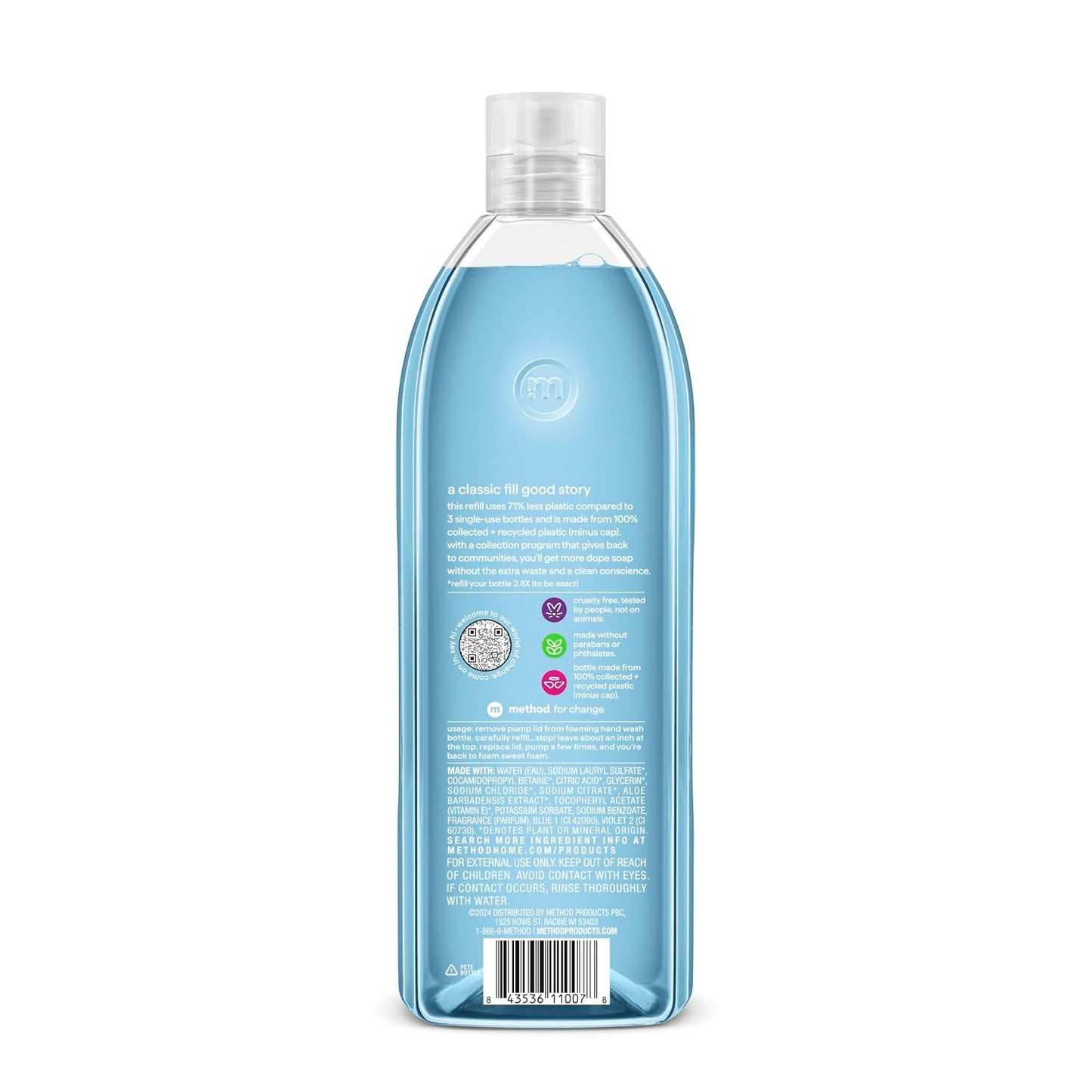 Method Sea Minerals Foaming Hand Soap Refill - 28oz Recyclable Bottle
