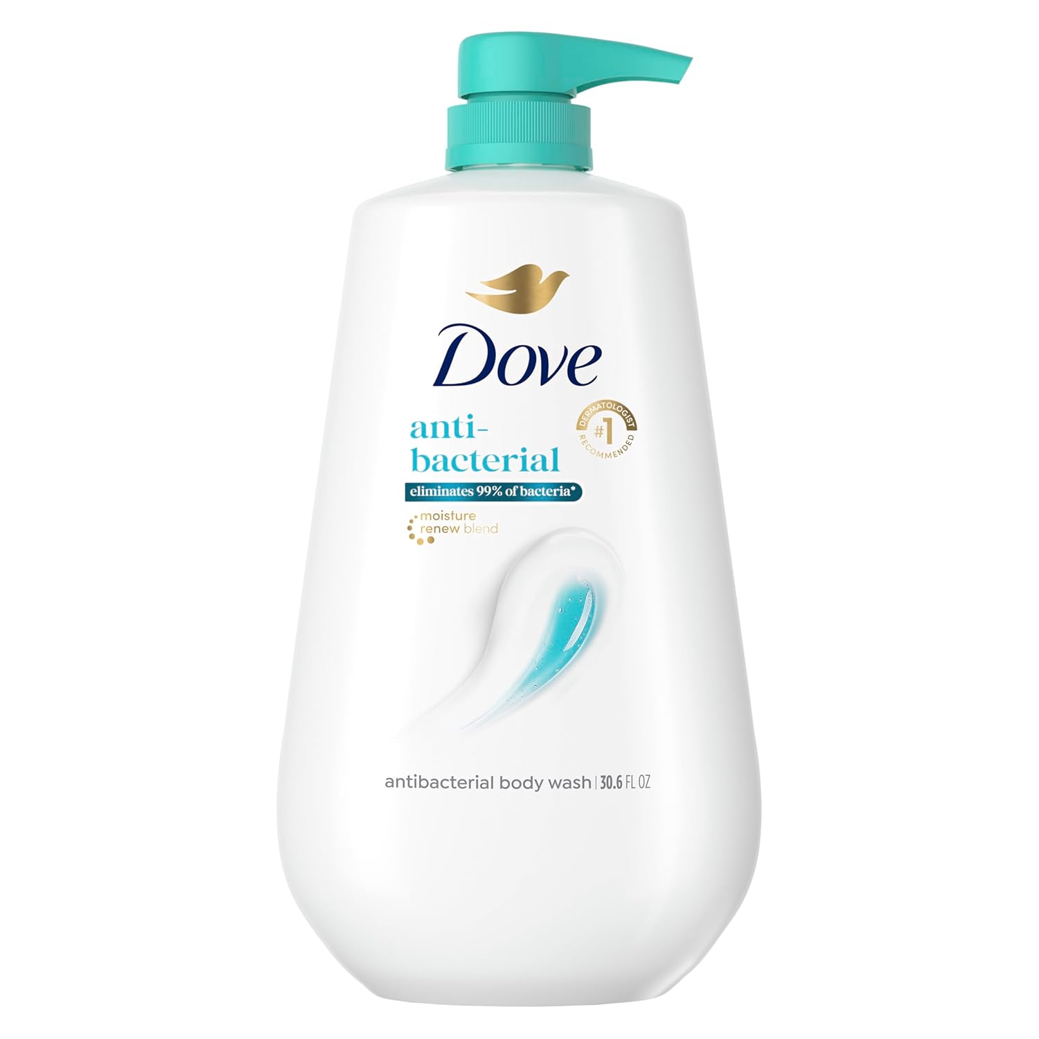 Dove Antibacterial Body Wash for All Skin Types - 30.6 fl oz Pump