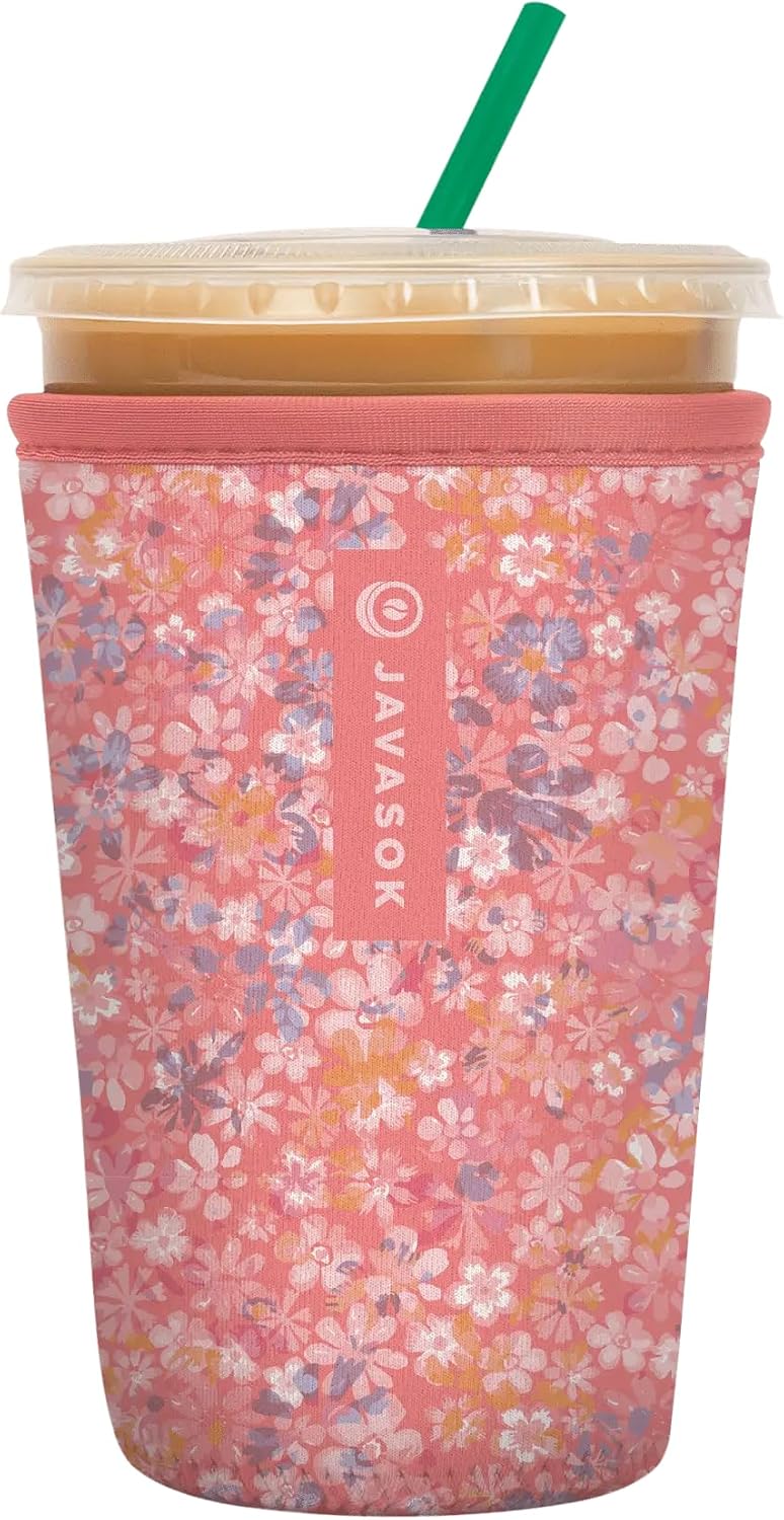 Sok It Insulated Neoprene Cup Sleeve for Iced Coffee & Soda - Medium 22-28oz