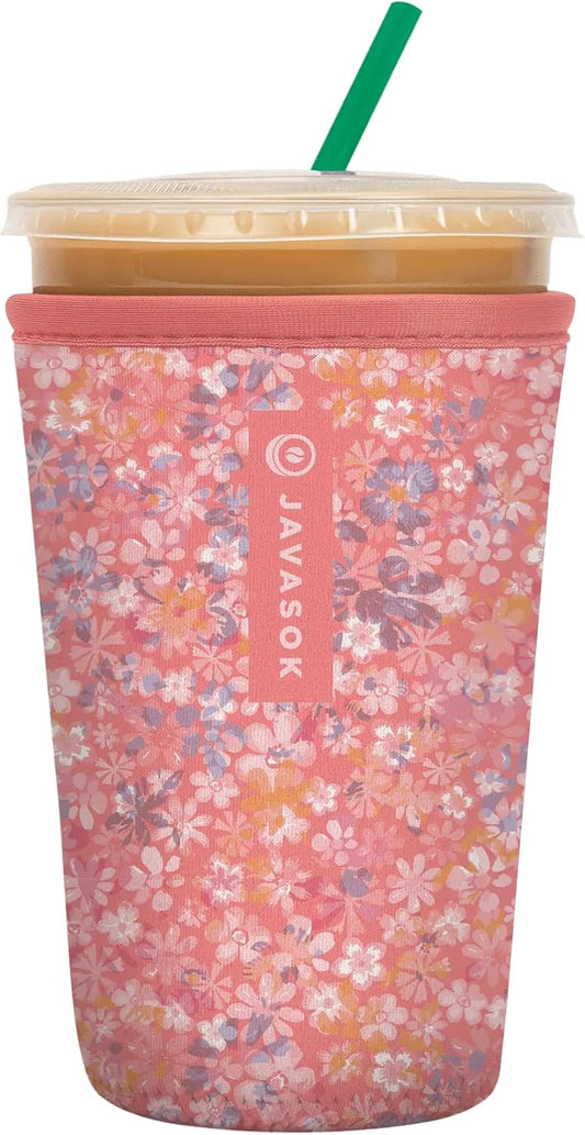Sok It Insulated Neoprene Cup Sleeve for Iced Coffee & Soda - Medium 22-28oz