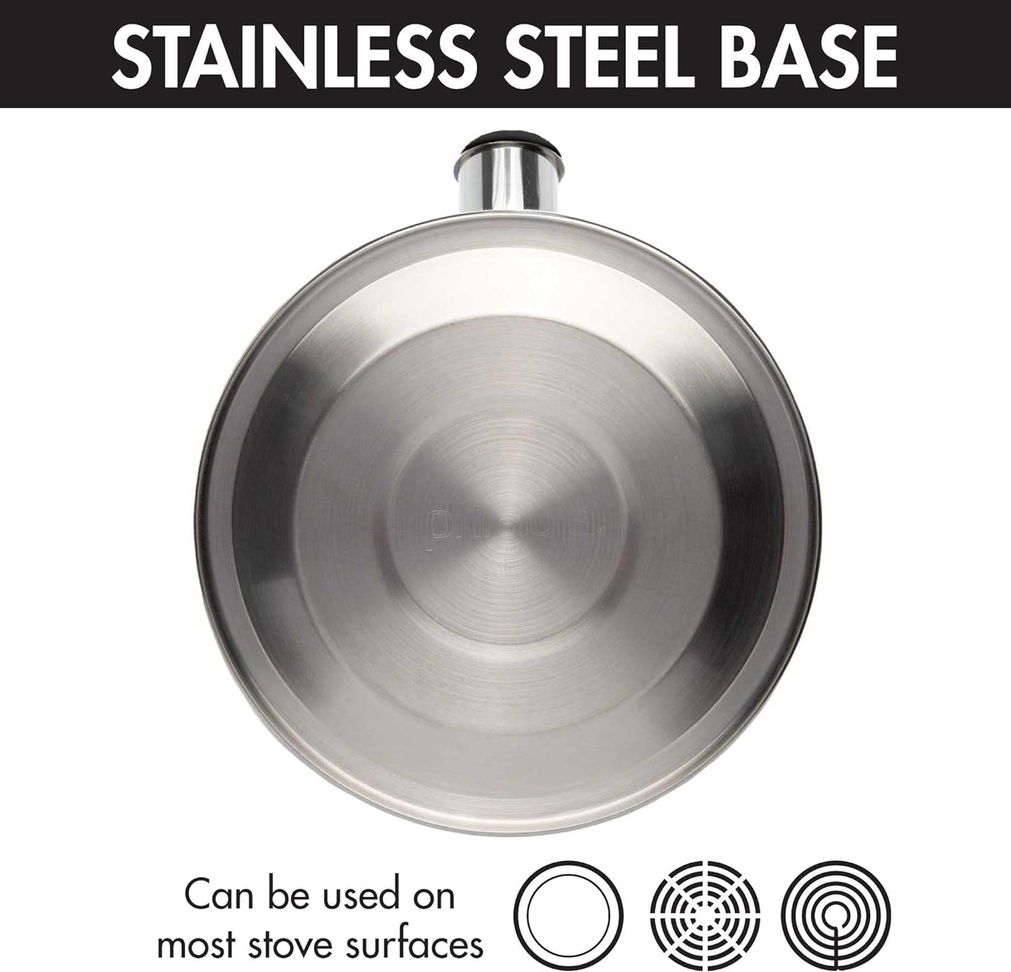 Primula Stewart Whistling Stainless Steel Stove Top Tea Kettle (1.5-Quart)