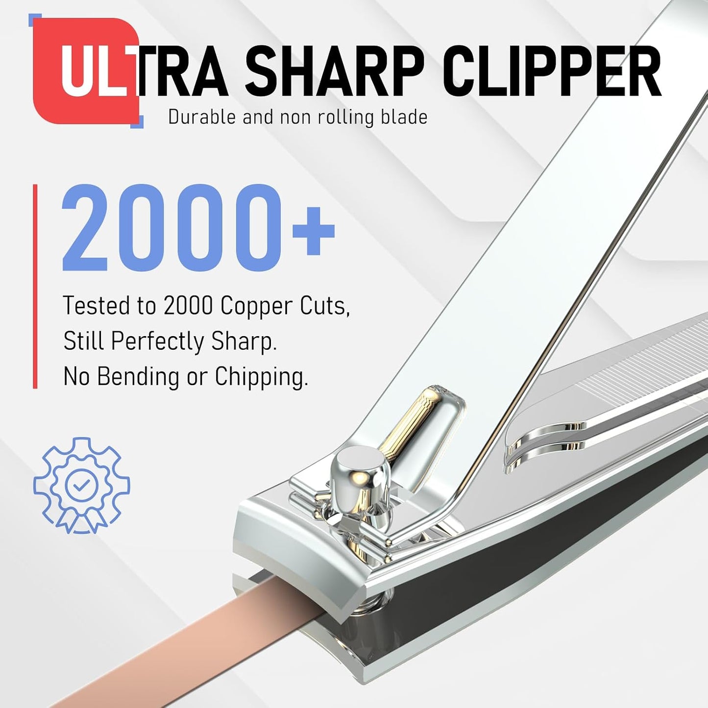firiKer Premium Stainless Steel 2-Piece Nail Clipper Set with File