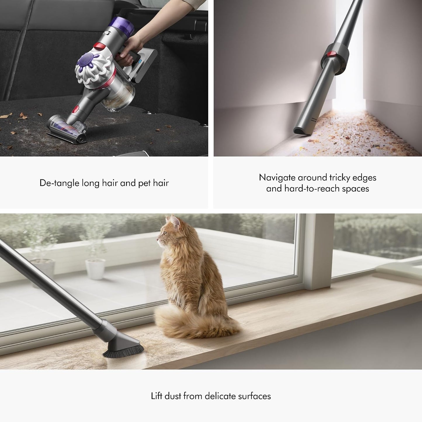 Dyson V8 Plus Cordless Vacuum - Cleans Hard Floors & Carpets, Detangles Hair, Up to 40 Min Run Time
