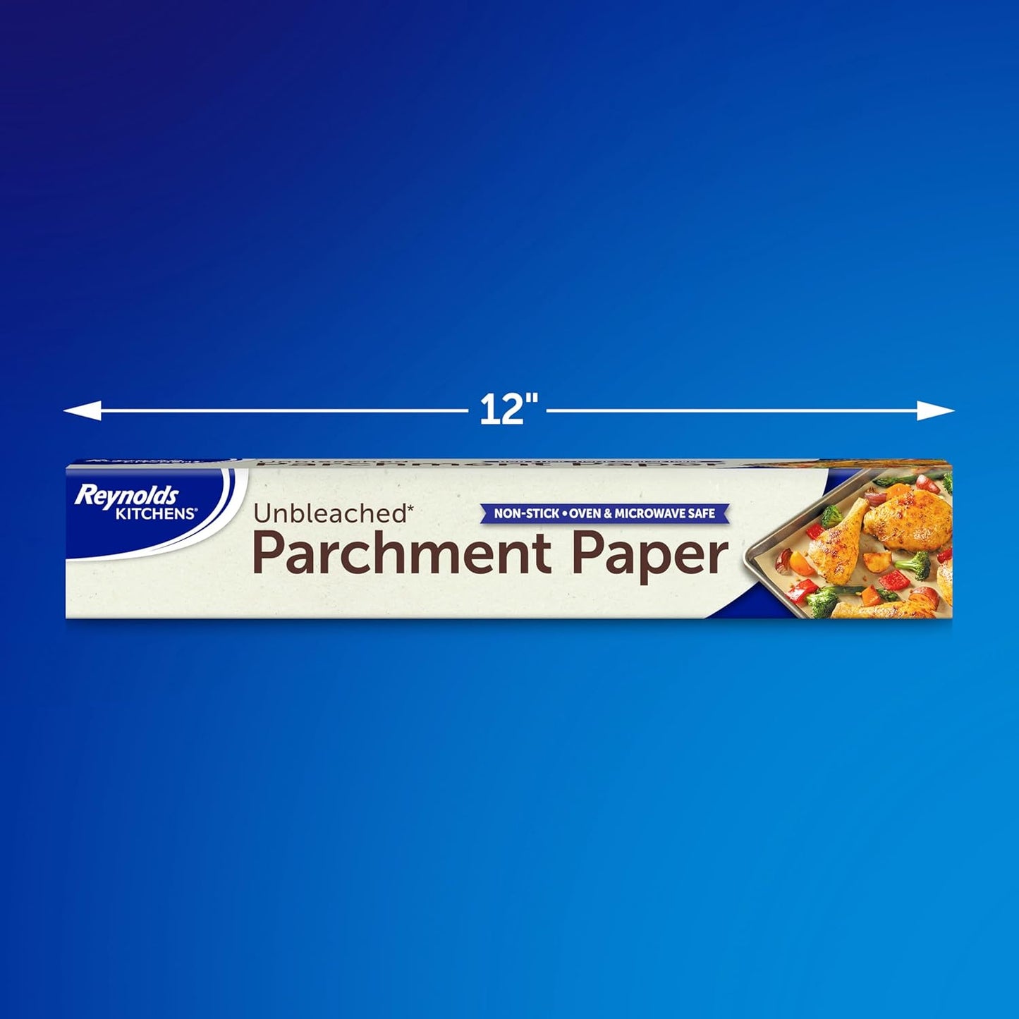 Reynolds Unbleached Parchment Paper Roll - Non-Stick Baking Liner, Oven Safe Up to 425°F, 45 Sq Ft