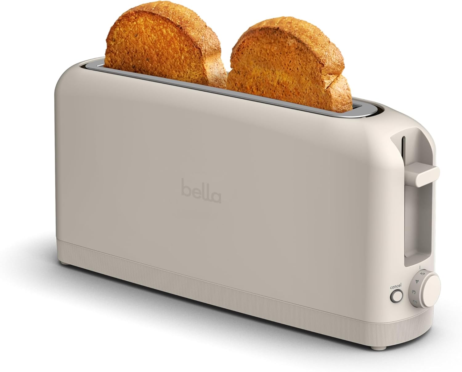 Bella 2-Slice Slim Toaster with 6 Shade Settings & Reheat - Fits Anywhere Kitchenware