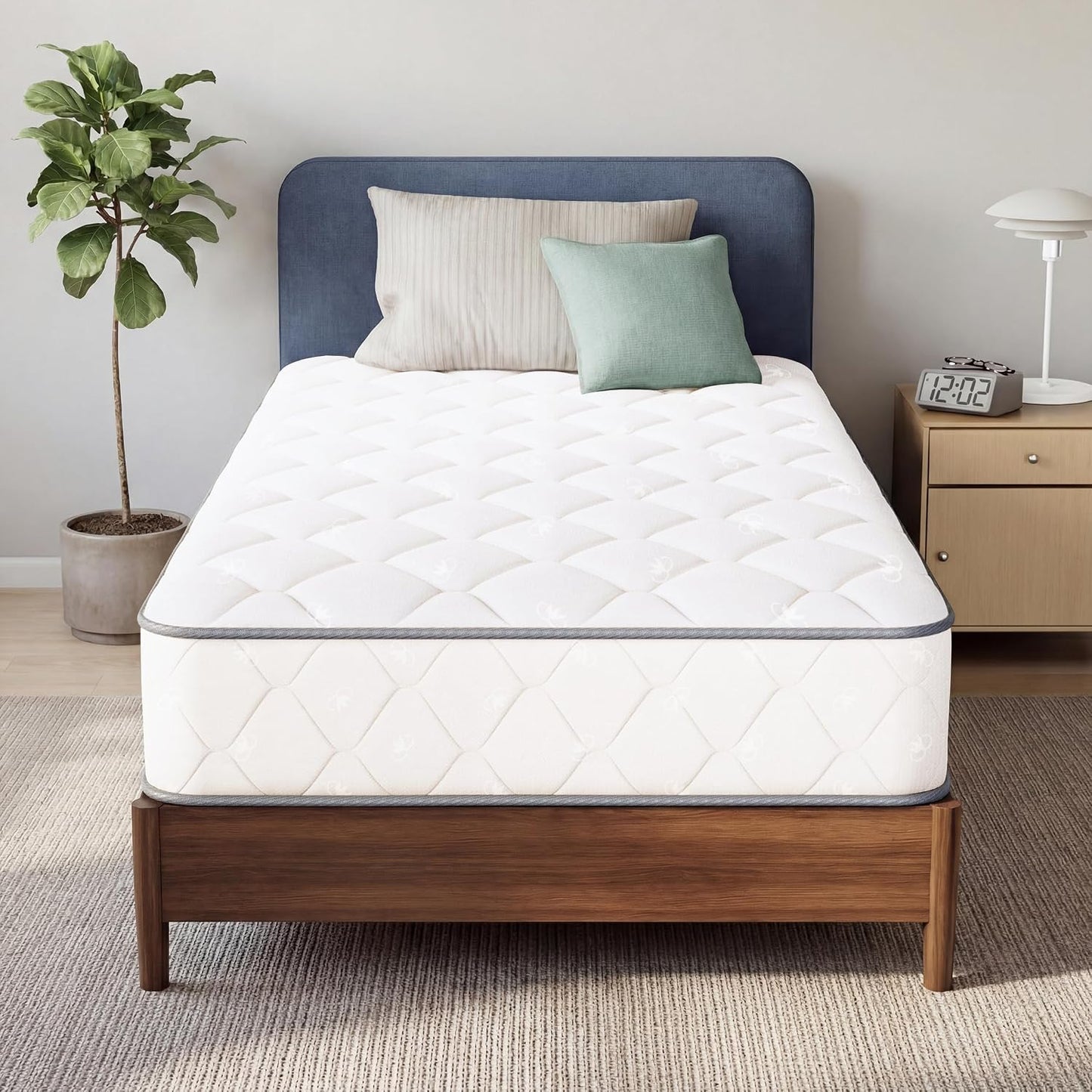 Neo Sleep 8 Inch Twin Hybrid Mattress - Medium Plush Support for Comfort & Pressure Relief