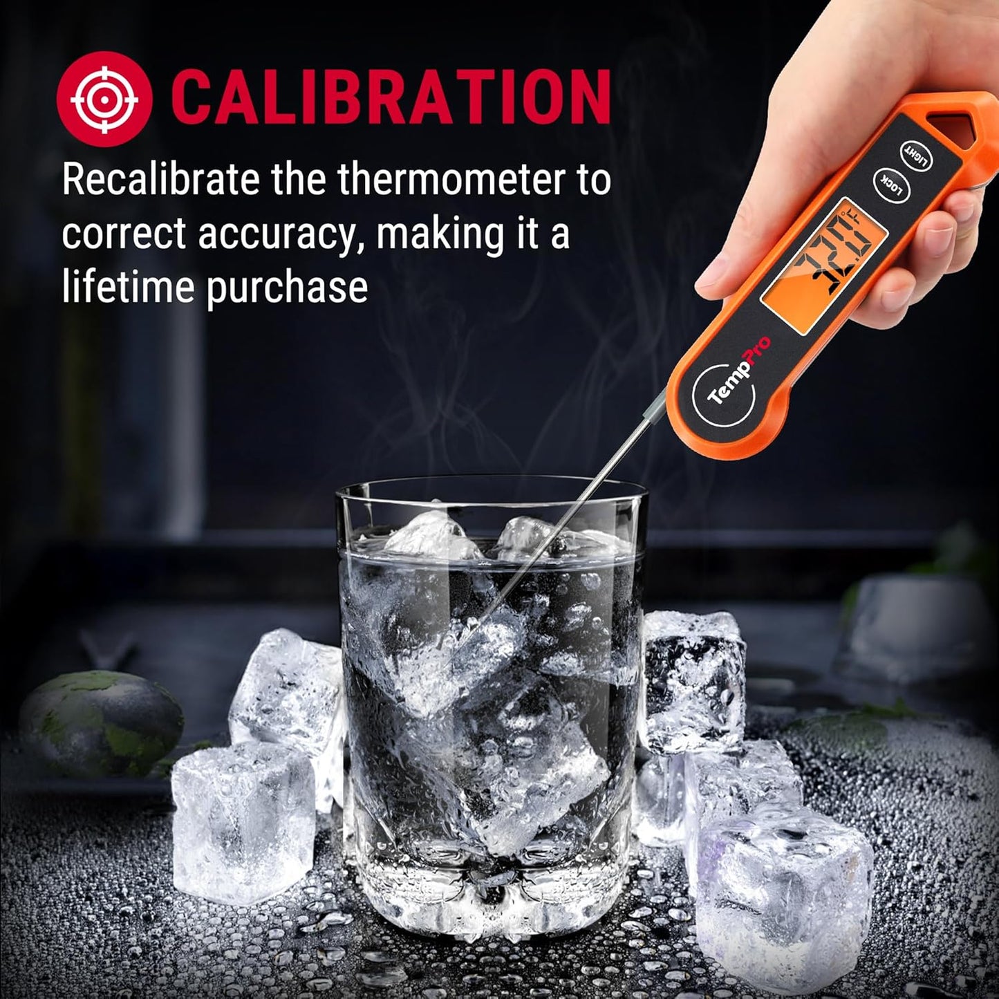 TempPro TP19H Digital Meat Thermometer - Instant Read & Waterproof for BBQ