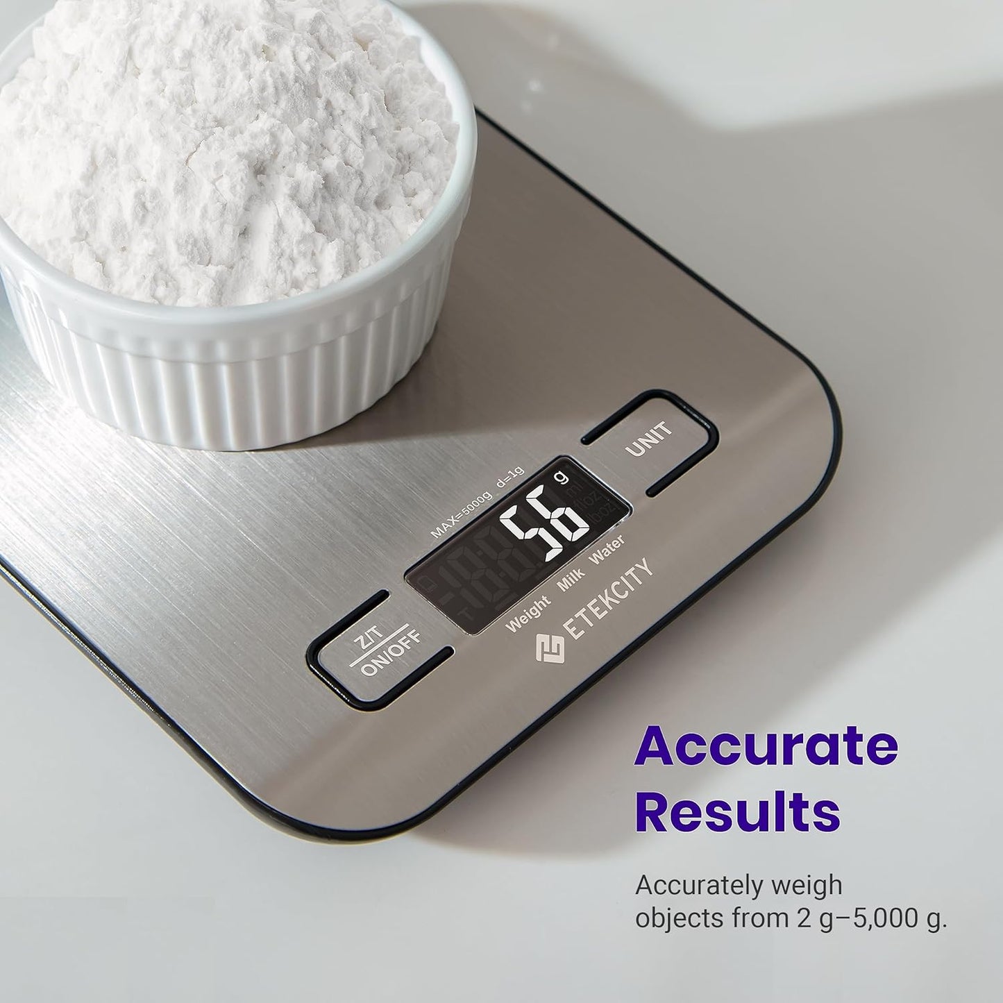 Etekcity Digital Kitchen Scale for Weight Loss & Baking - Model EK6015