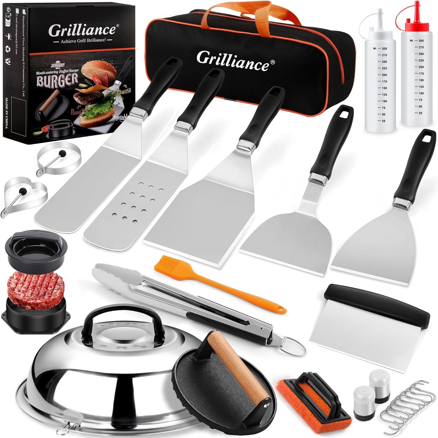 Grilliance 27pcs Griddle Accessories Kit for Blackstone Flat Top Grill