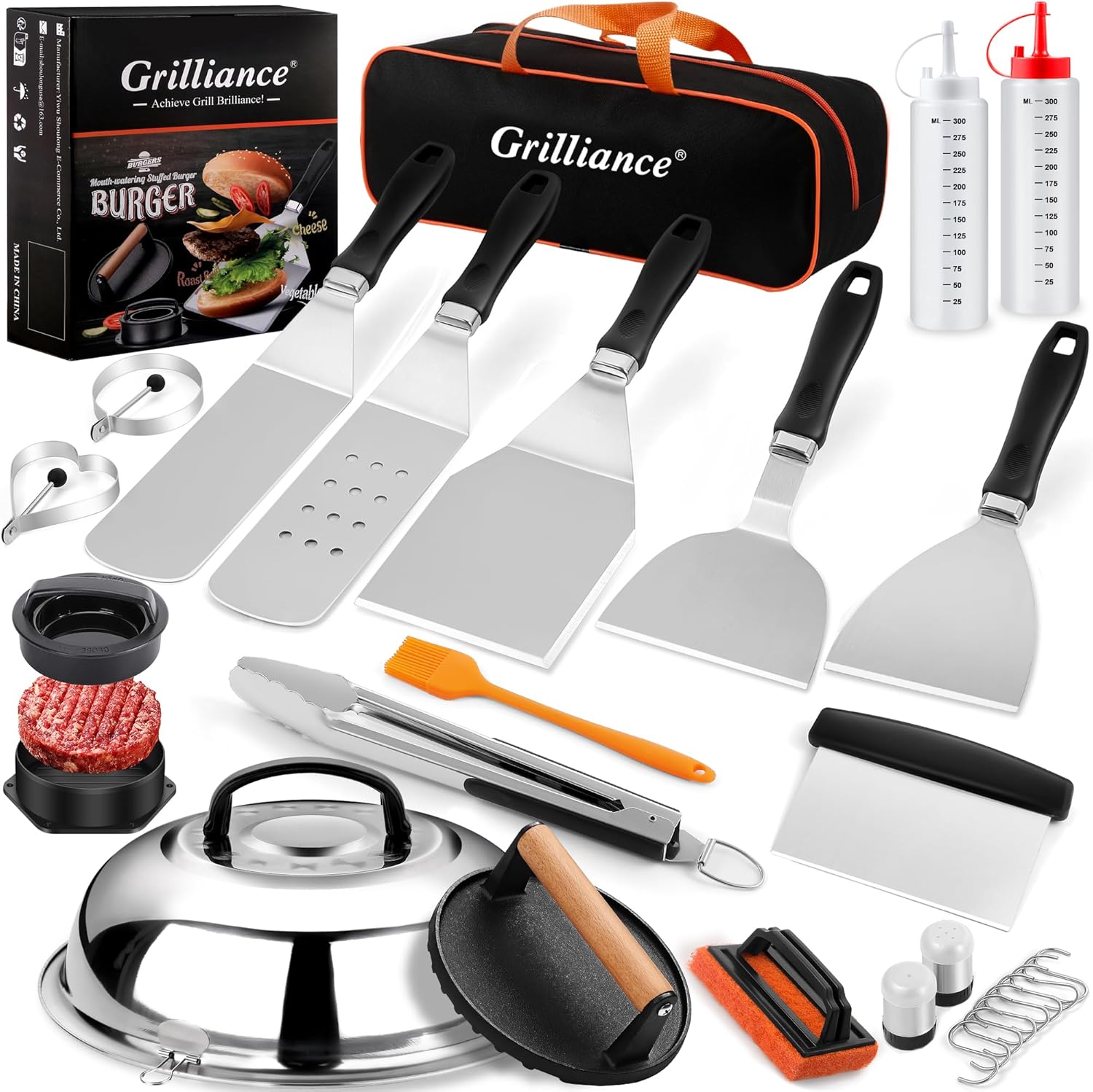 Grilliance 27pcs Griddle Accessories Kit for Blackstone Flat Top Grill