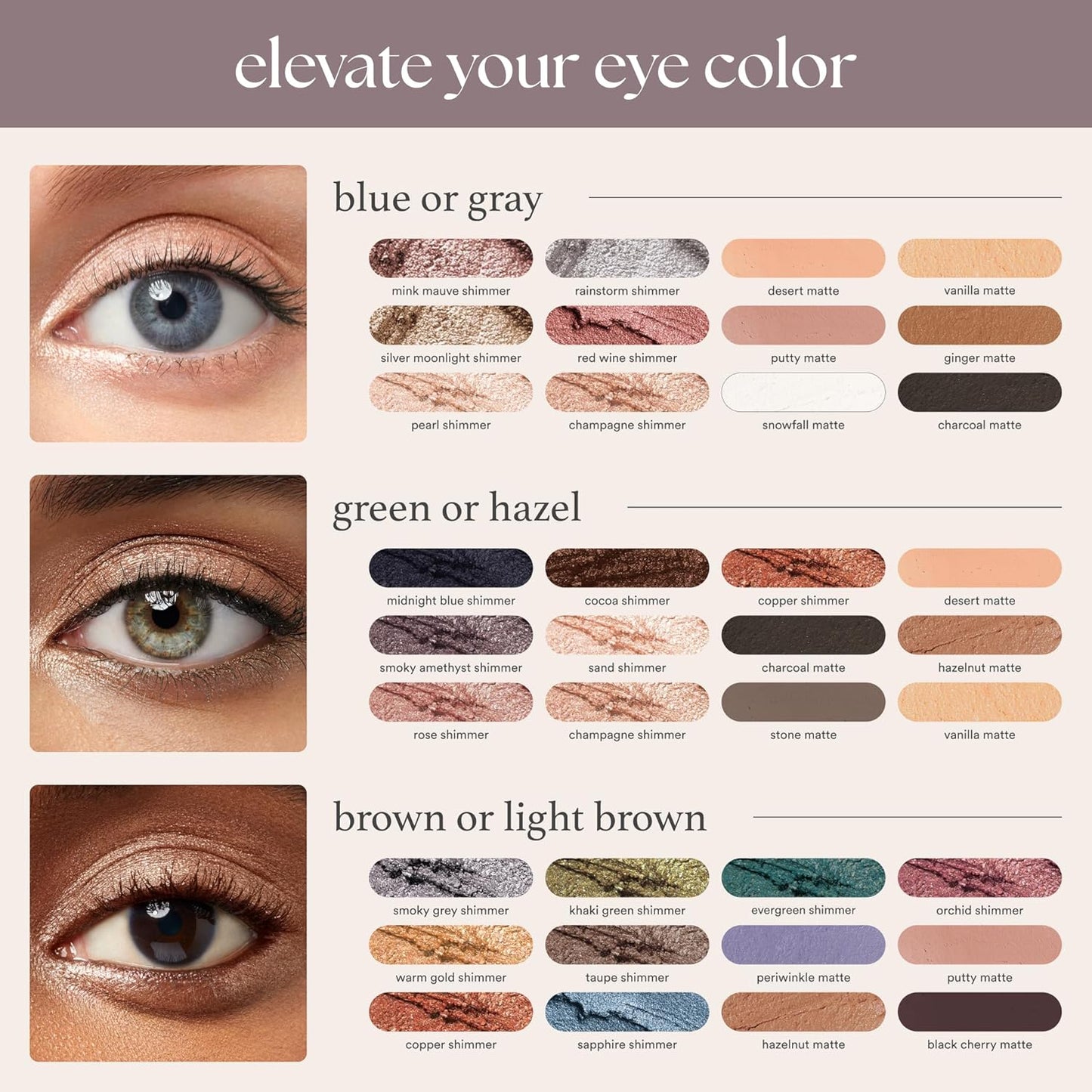 Julep Champagne Shimmer Cream-to-Powder Waterproof Eyeshadow Stick - Long-Lasting, Crease-Proof