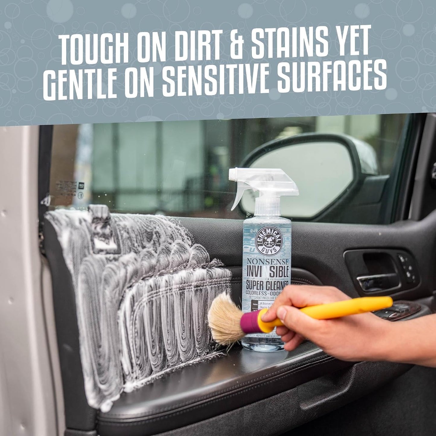 Chemical Guys Nonsense Odorless All-Purpose Car Cleaner - Foaming Deep Clean for Vinyl/Rubber/Plastic, 16 oz