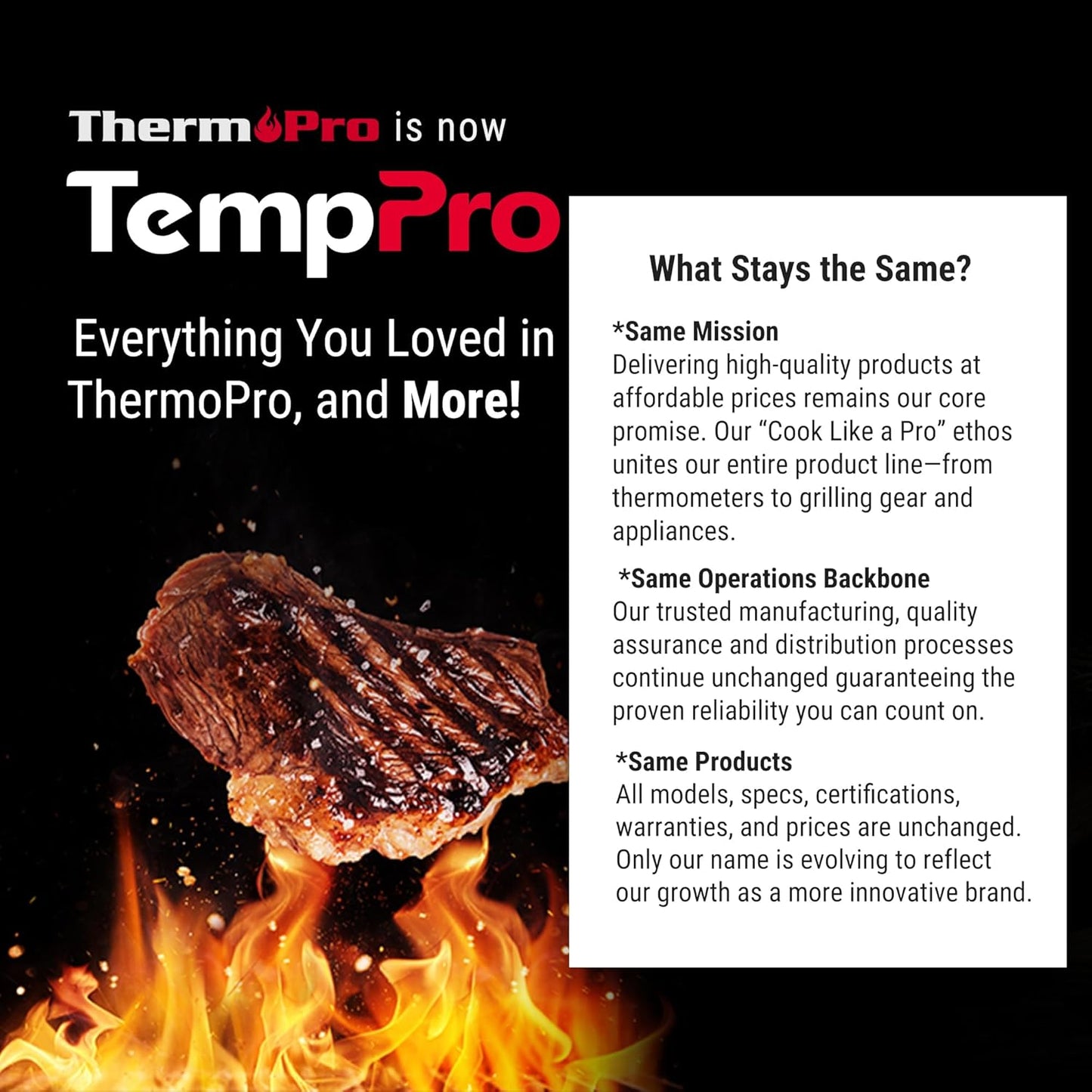 TempPro TP19H Digital Meat Thermometer - Instant Read & Waterproof for BBQ