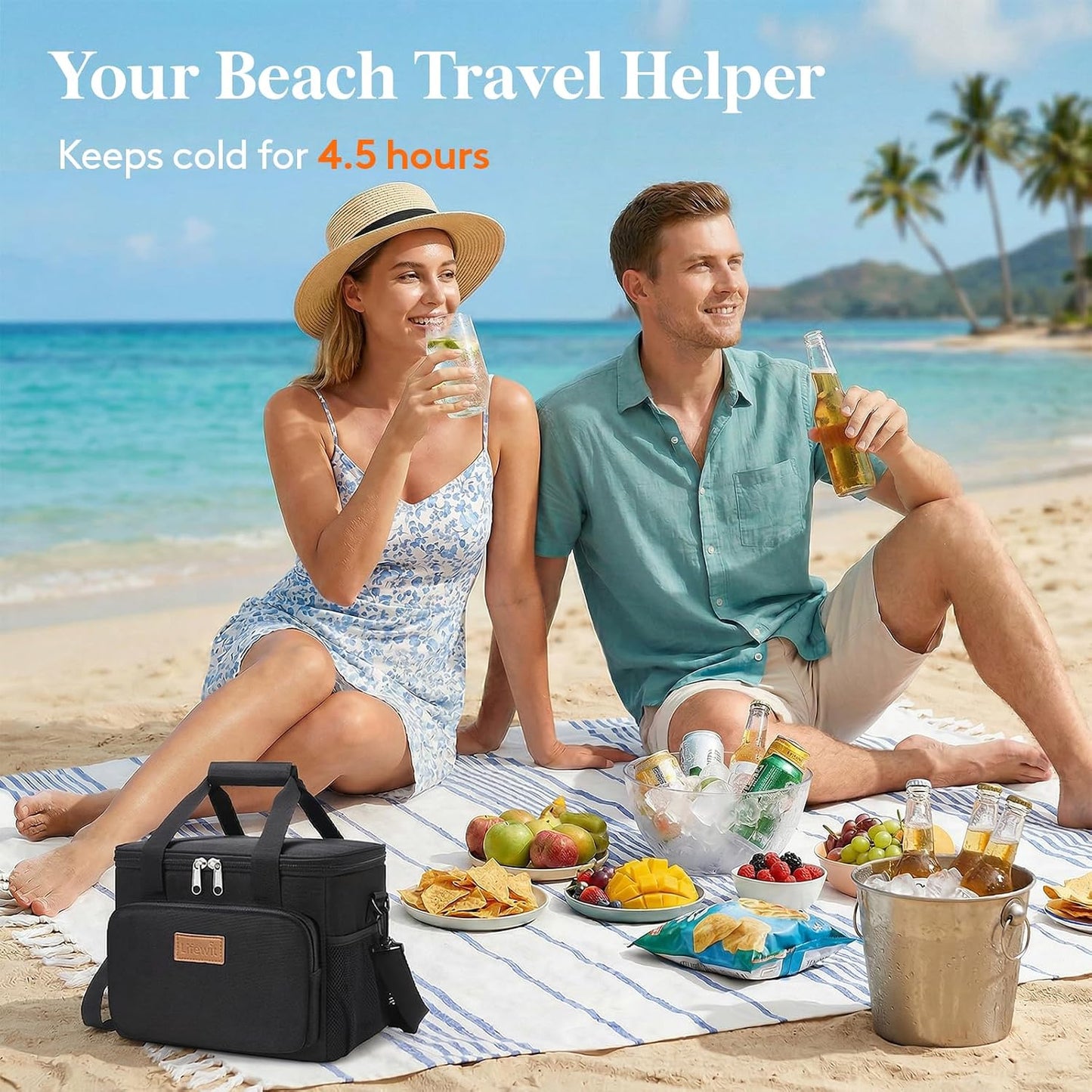 Lifewit Insulated Lunch Bag - 9L Large Cooler Tote for Adults