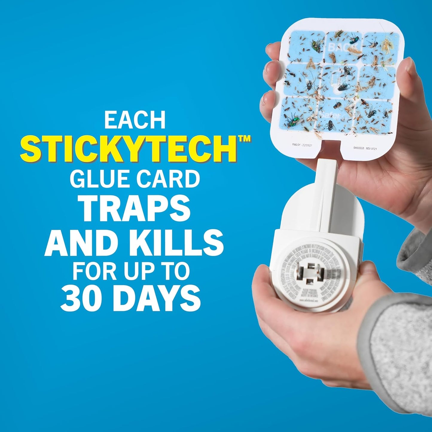 Safer Indoor Plug-In Fruit Fly & Gnat Trap - Chemical-Free 24/7 Protection