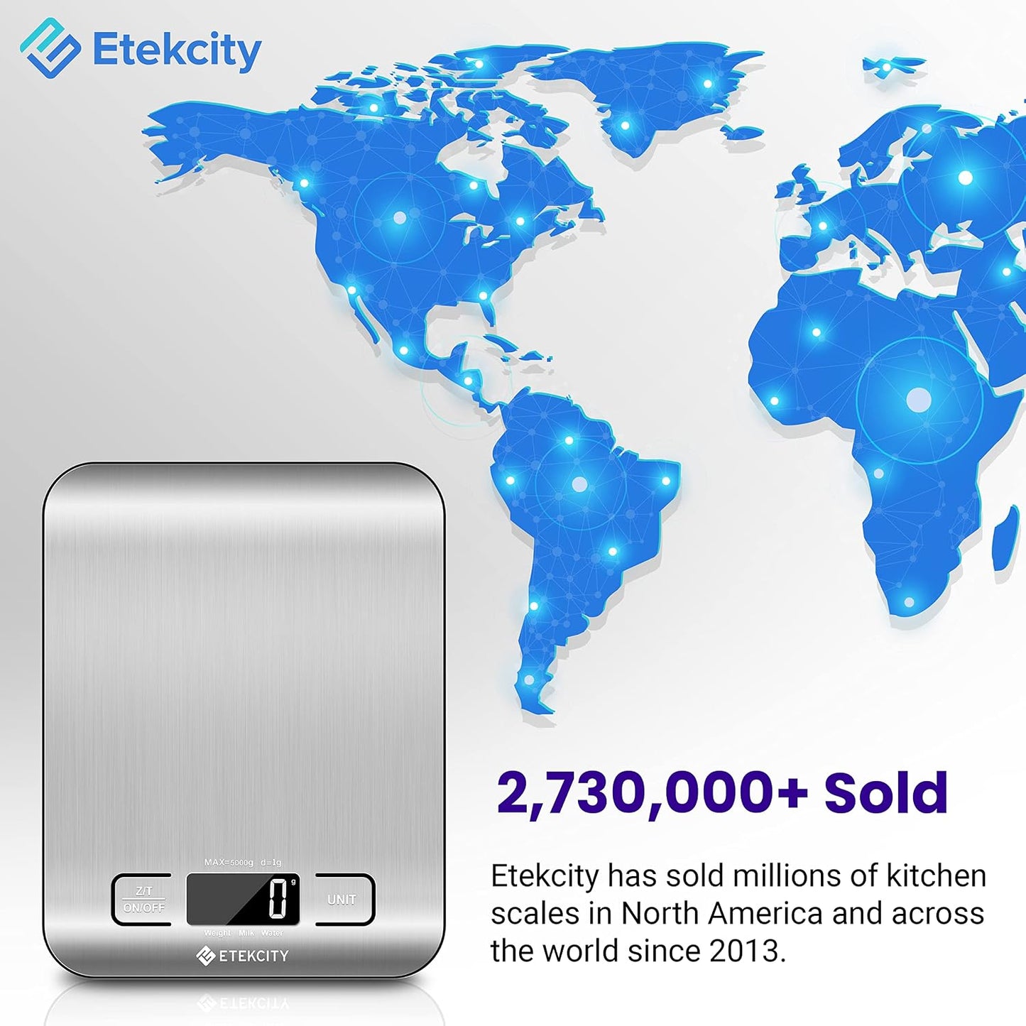 Etekcity Digital Kitchen Scale for Weight Loss & Baking - Model EK6015