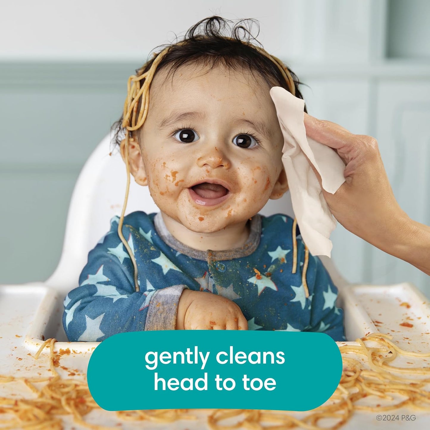 Pampers Baby Wipes - Gentle Head-to-Toe Clean with Baby Fresh Scent, 72 Count