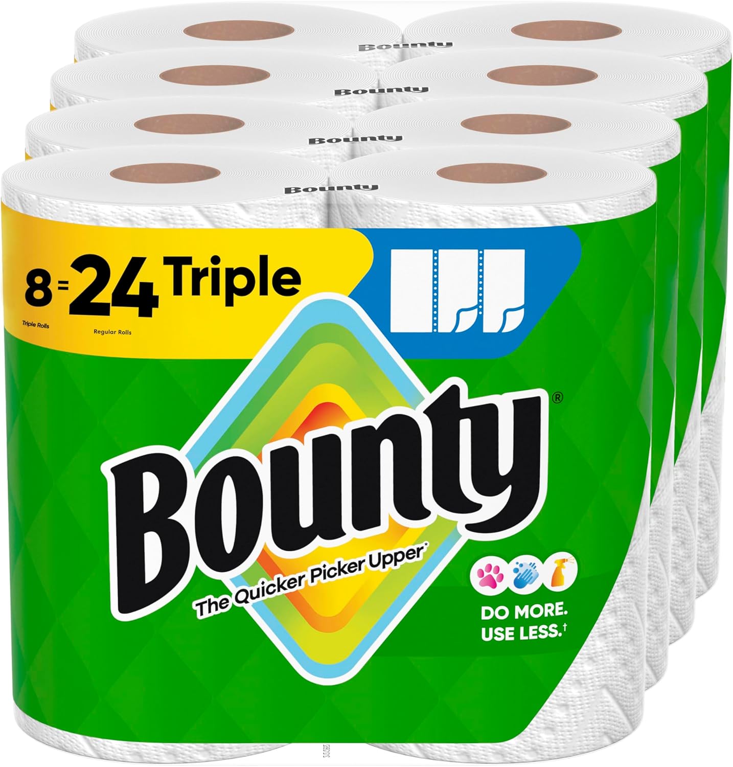 Bounty Select-A-Size Paper Towels - 8 Triple Rolls = 24 Regular Rolls