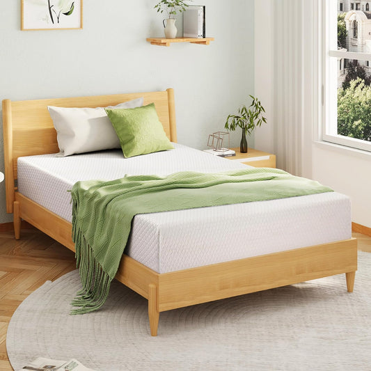 Full Size 8 Inch Medium Firm Memory Foam Mattress with Cooling Gel - EGOHOME
