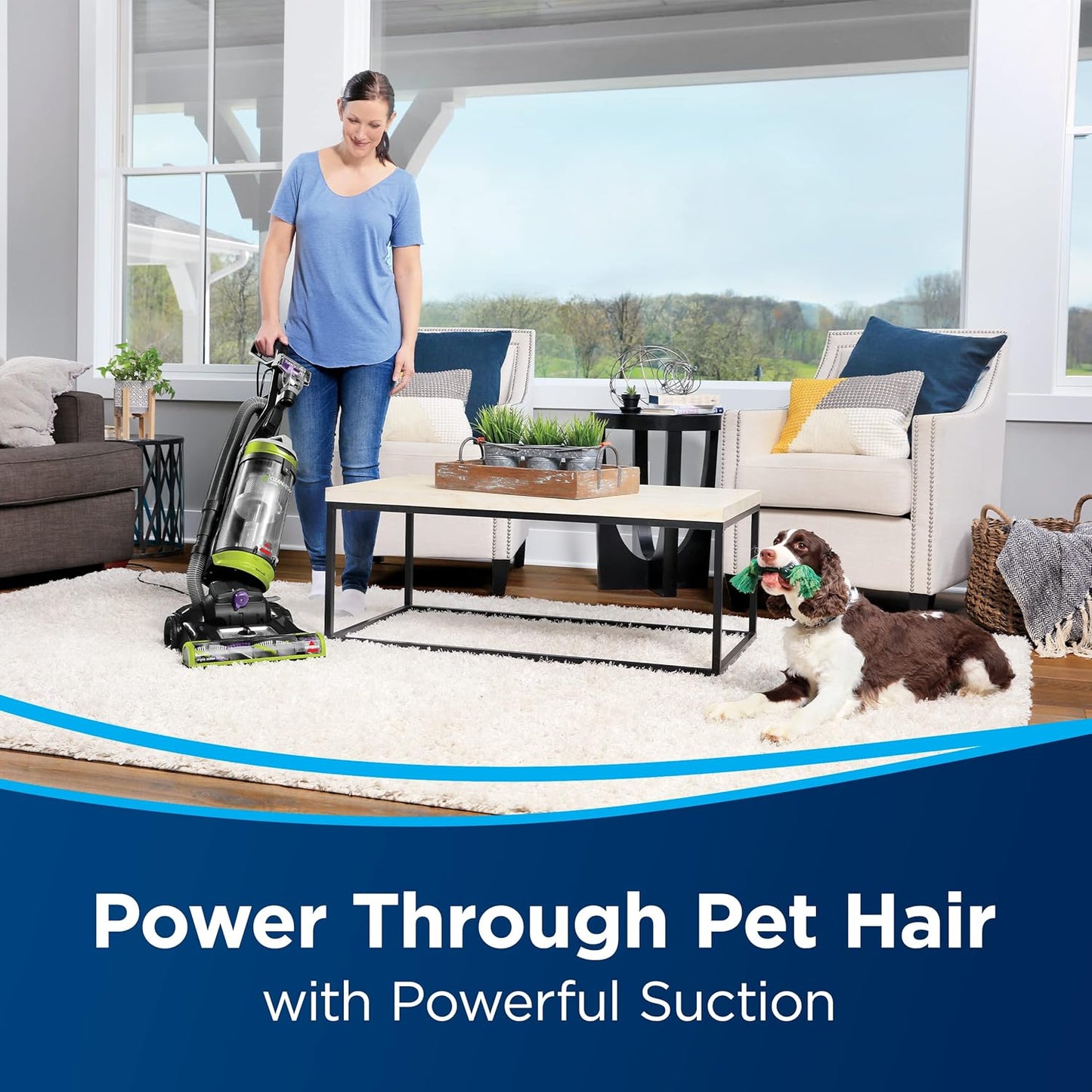 Bissell CleanView Swivel Pet Upright Vacuum 2252 - Maneuverable for Pets with Triple Brush Roll