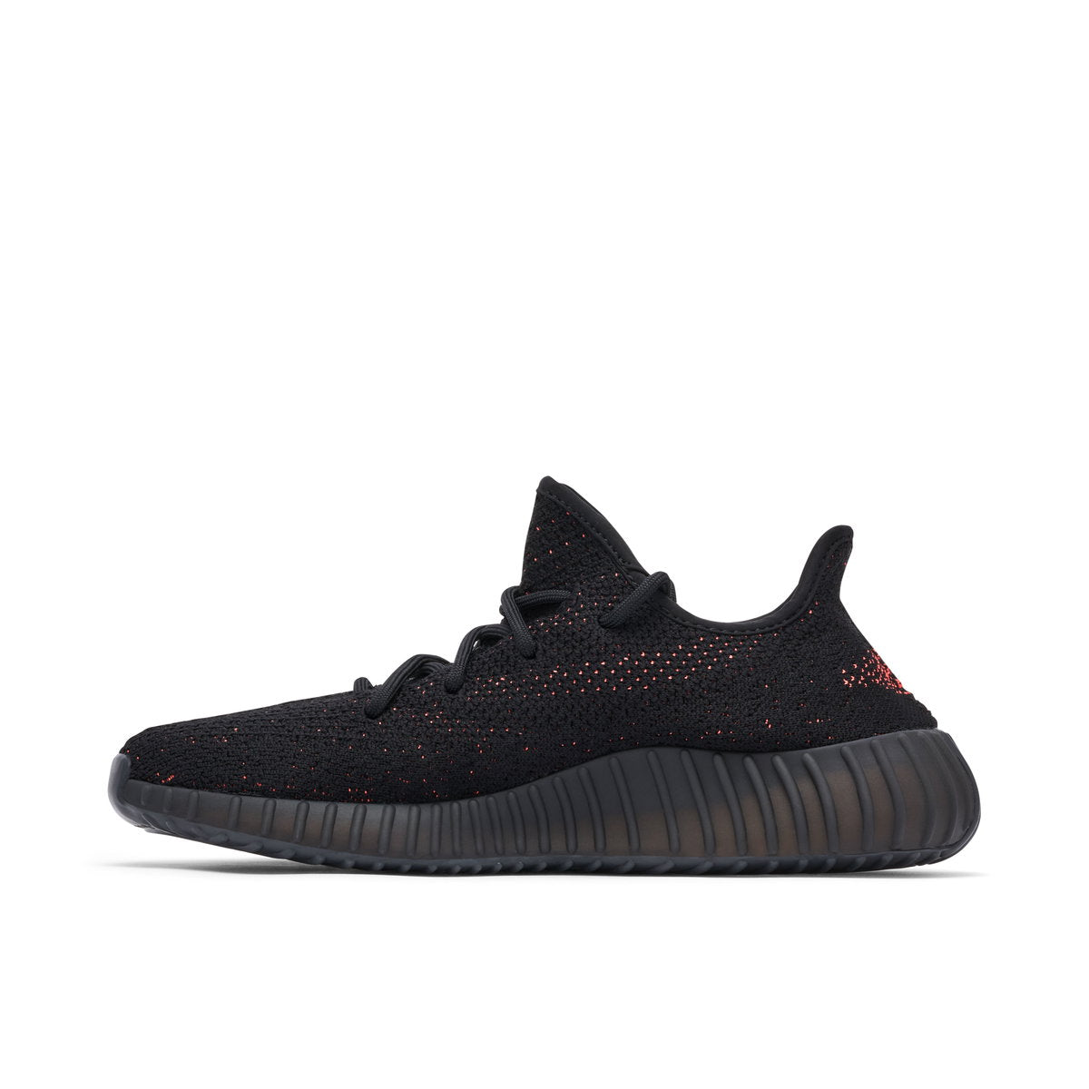 Adidas Yeezy Boost 350 V2 - Core Black / Red Stripe - view 2