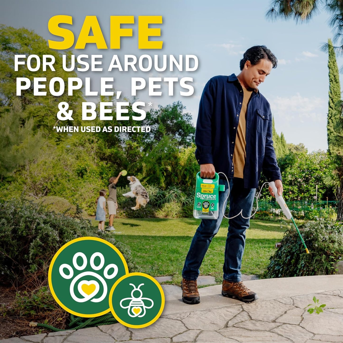 Versatile No-Mess Weed Killer Refill for Flower Beds & Driveways - Spruce (64 Oz)