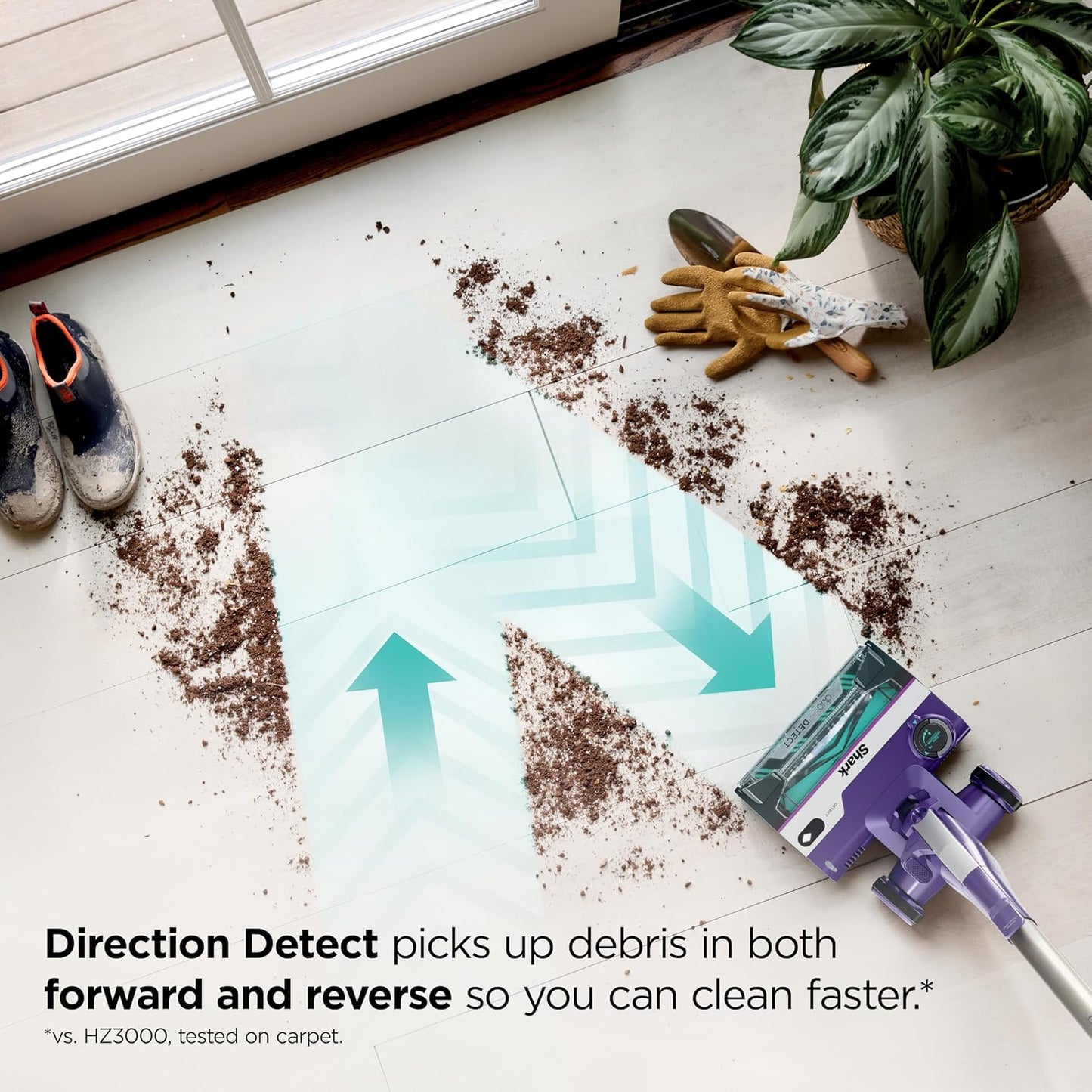 Shark POWERDETECT Ultra-Light Corded Stick Vacuum with DuoClean & Self-Cleaning Brushroll for Pet Hair & All Floors