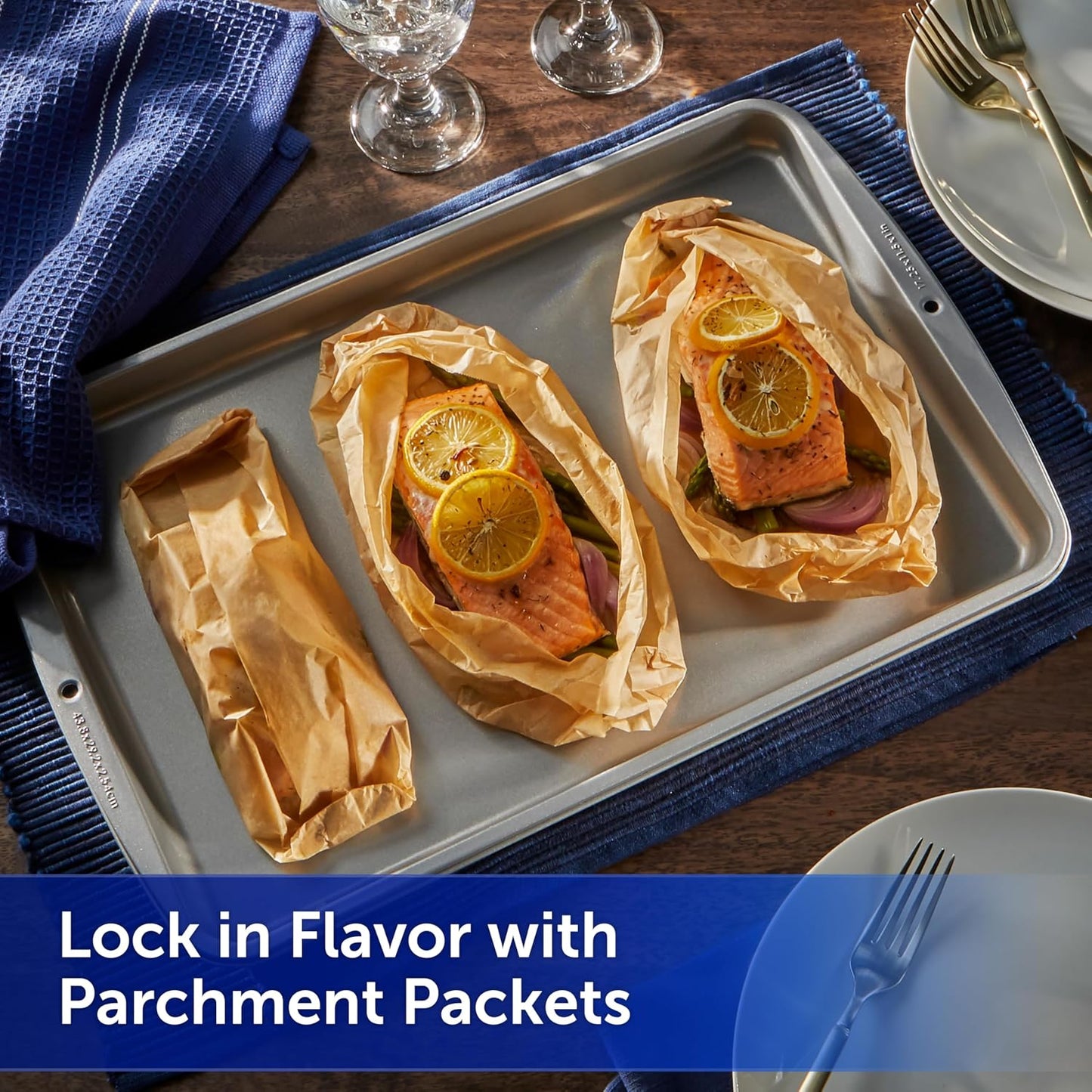 Reynolds Unbleached Parchment Paper Roll - Non-Stick Baking Liner, Oven Safe Up to 425°F, 45 Sq Ft